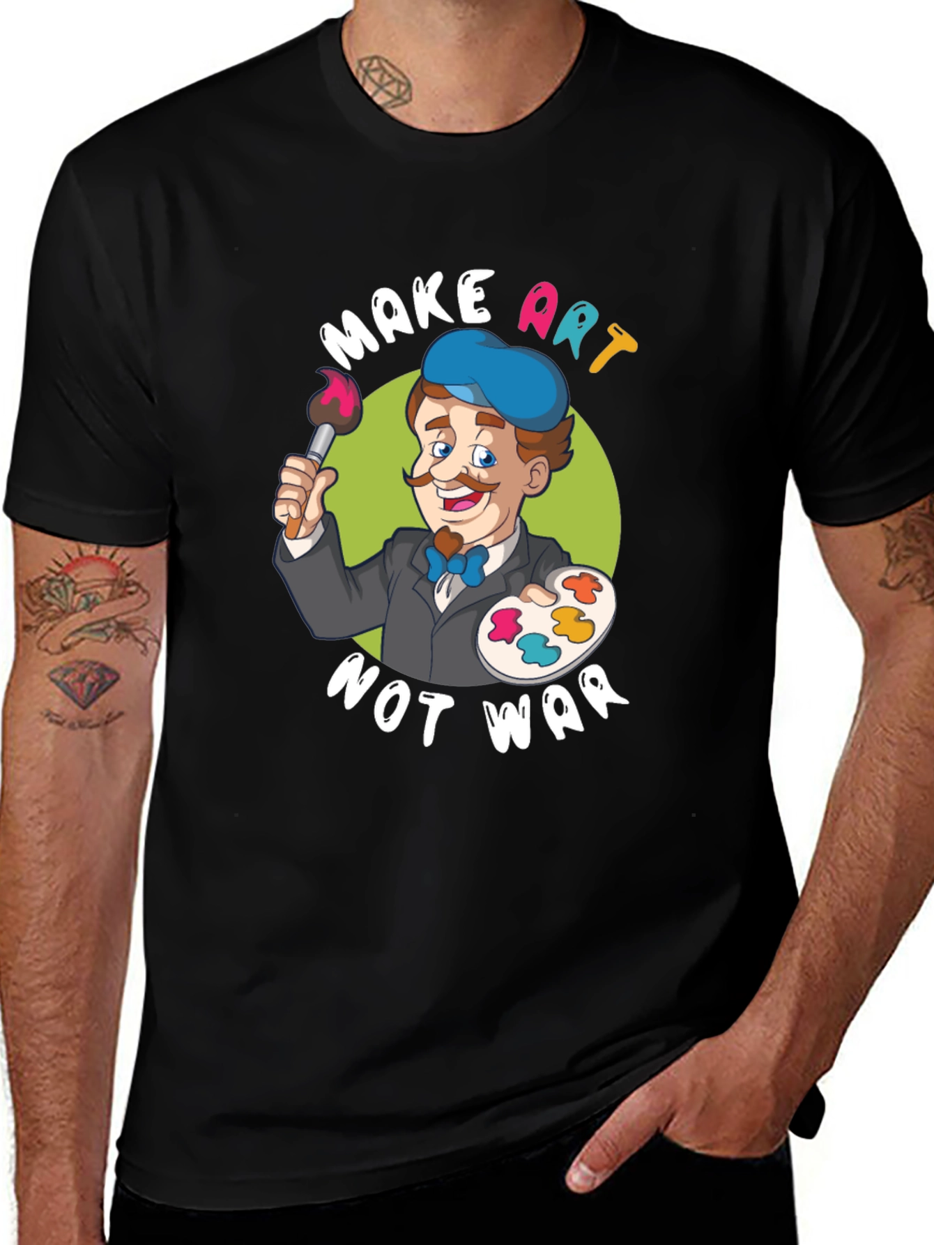 Make Art Not War Graphic T-Shirt