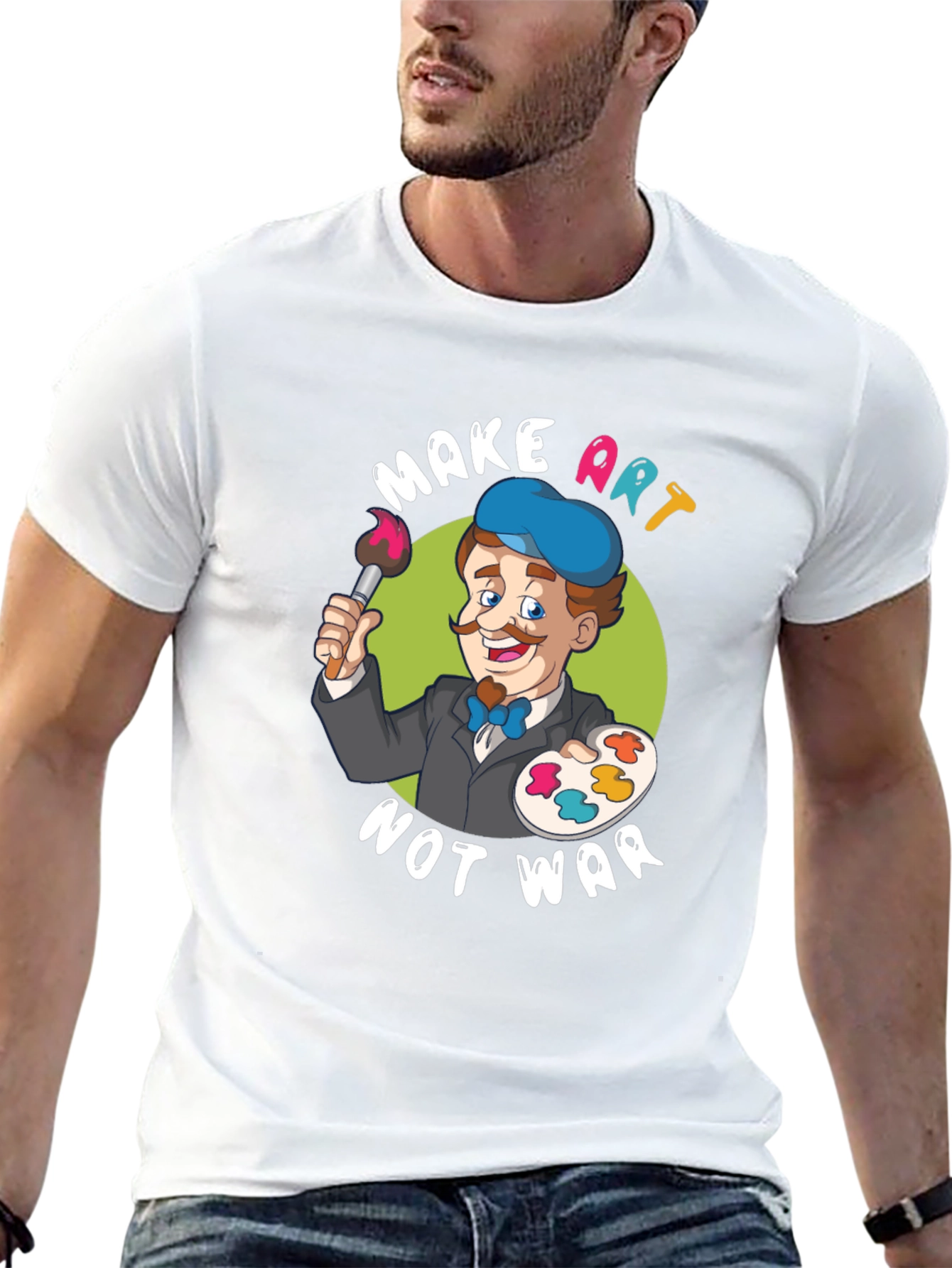 Make Art Not War Graphic T-Shirt