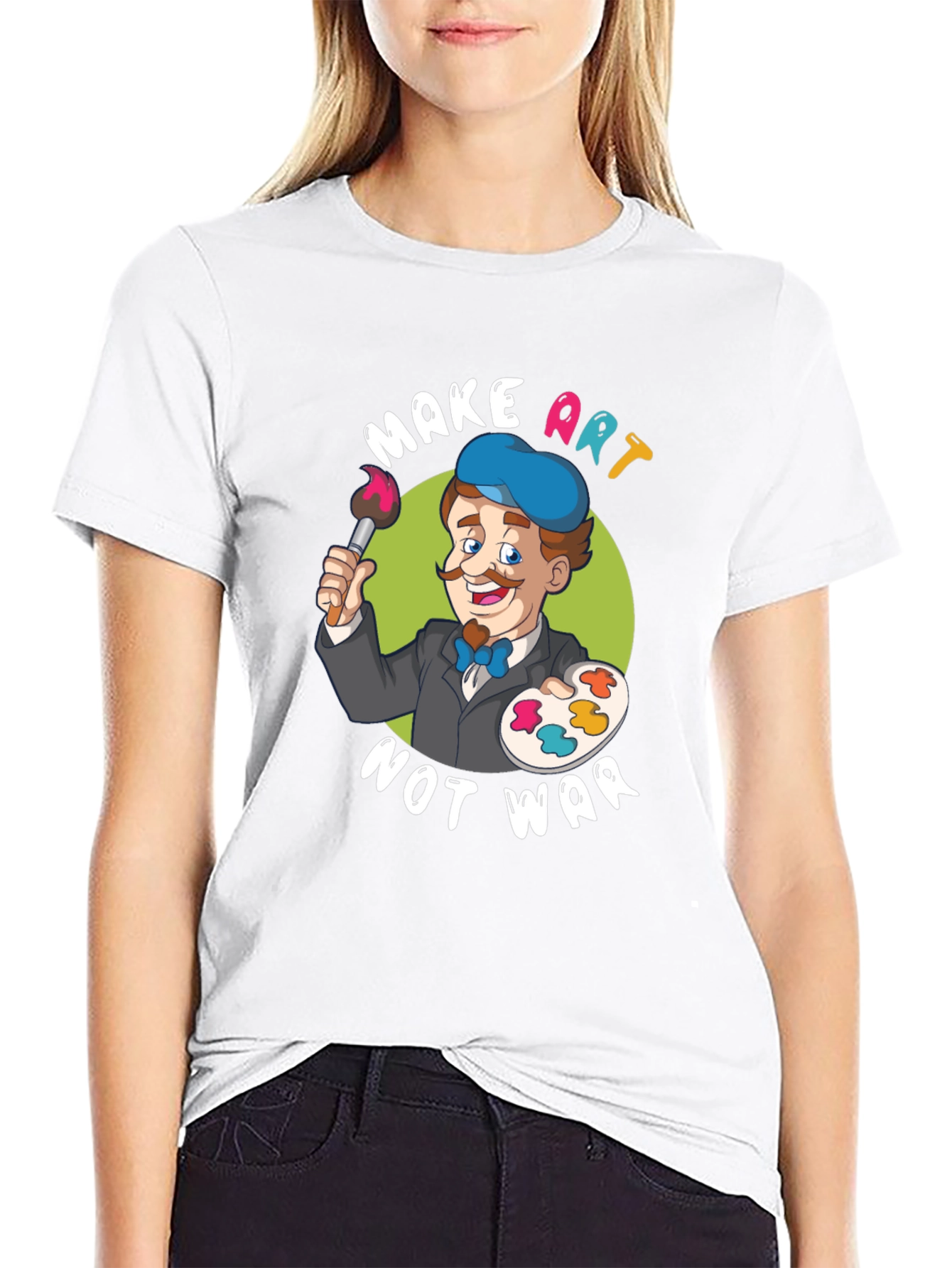 Make Art Not War Graphic T-Shirt