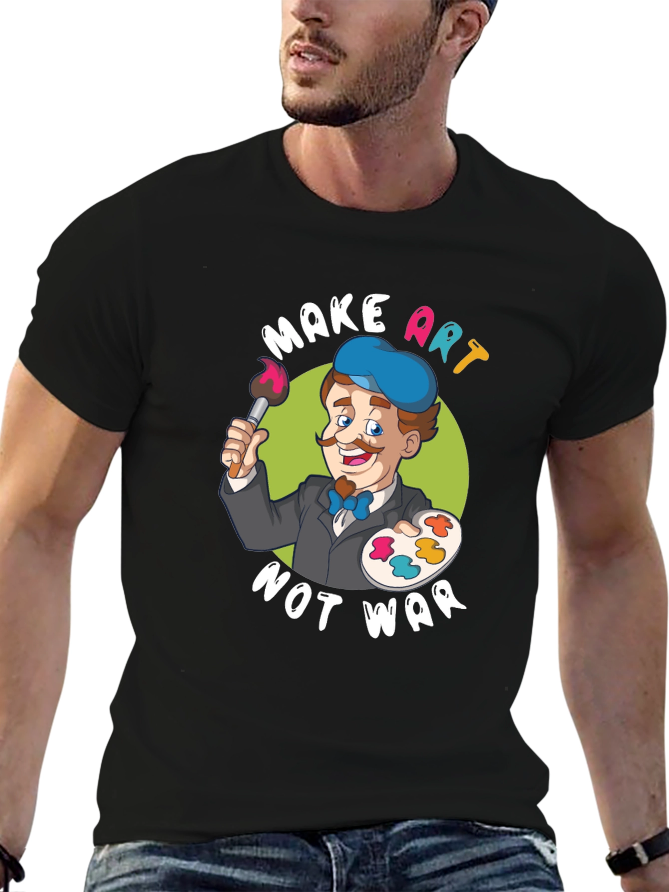 Make Art Not War Graphic T-Shirt