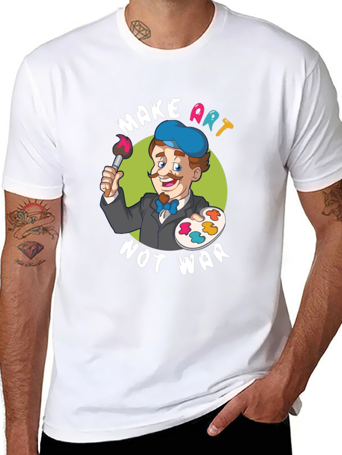 Make Art Not War Graphic T-Shirt