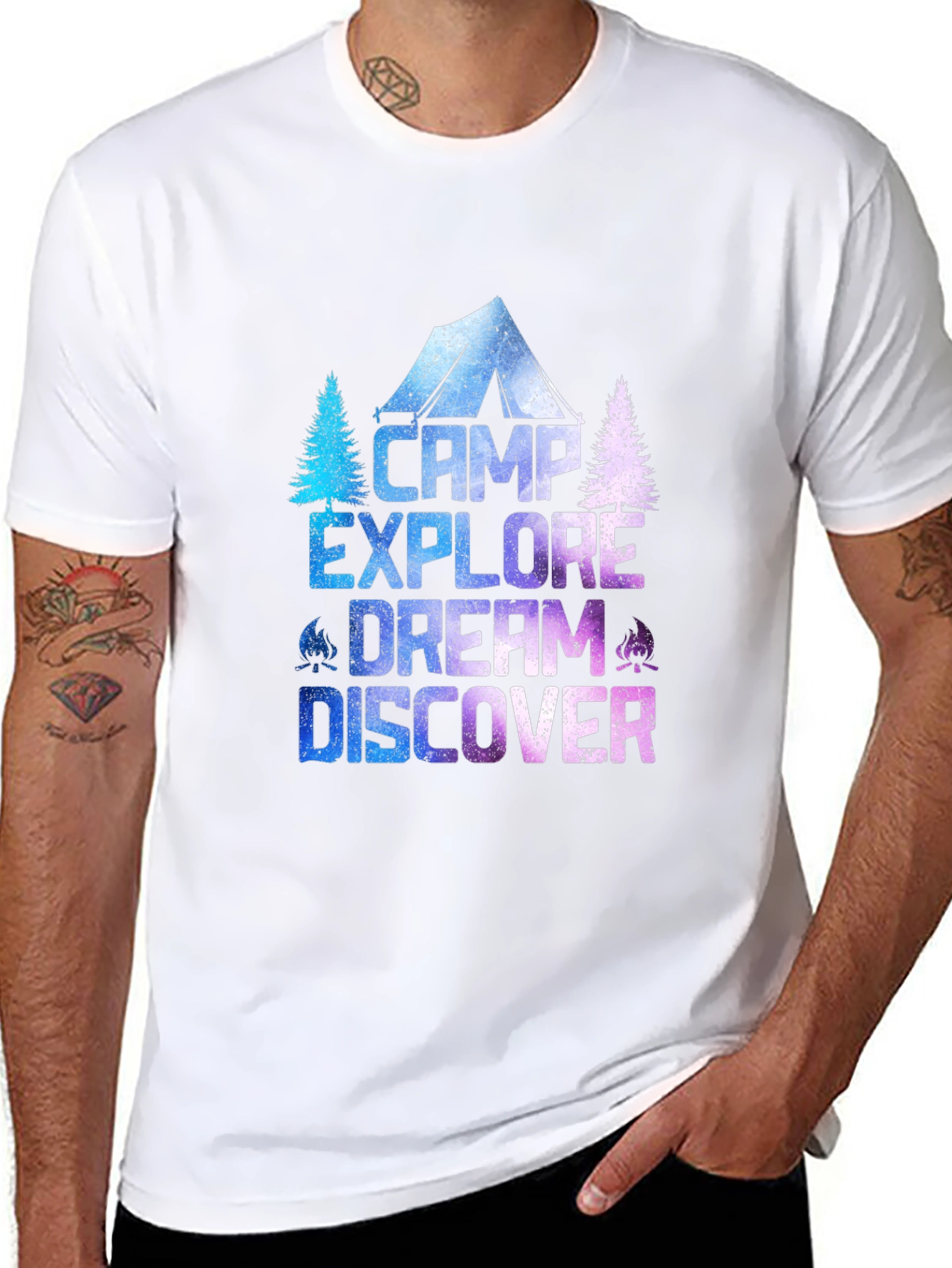 Camp Explore Dream Discover T-Shirt - Adventure Tee