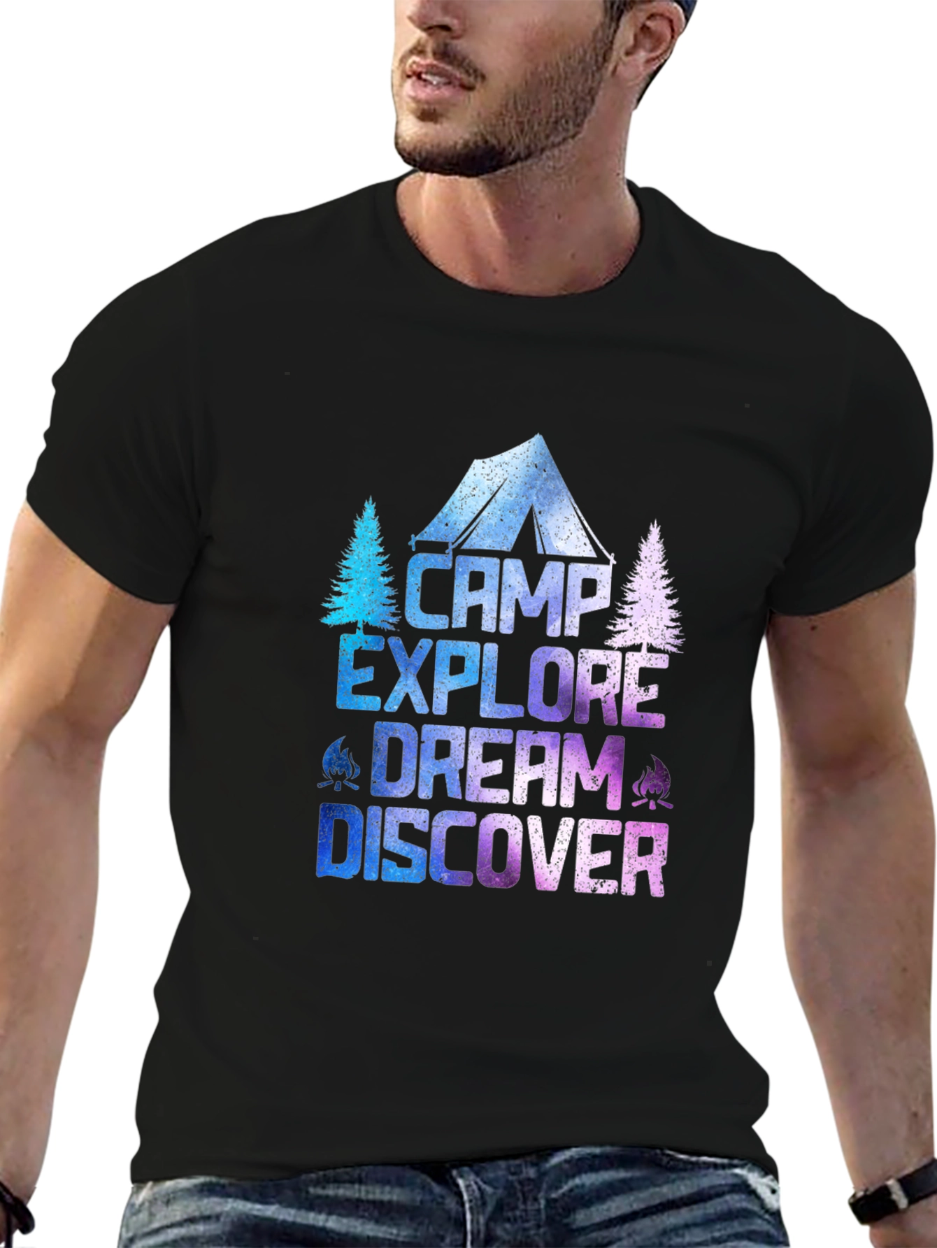 Camp Explore Dream Discover T-Shirt - Adventure Tee