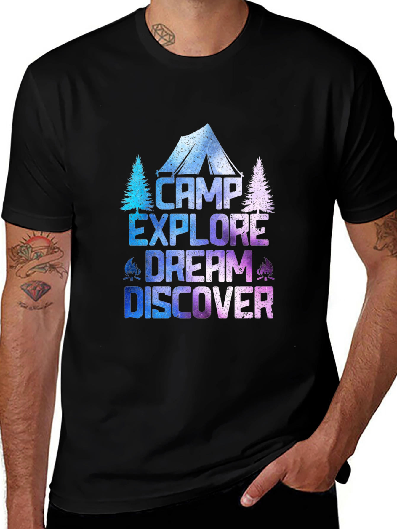 Camp Explore Dream Discover T-Shirt - Adventure Tee