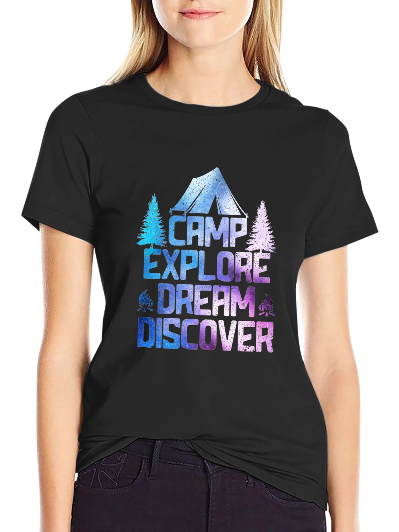 Camp Explore Dream Discover T-Shirt - Adventure Tee