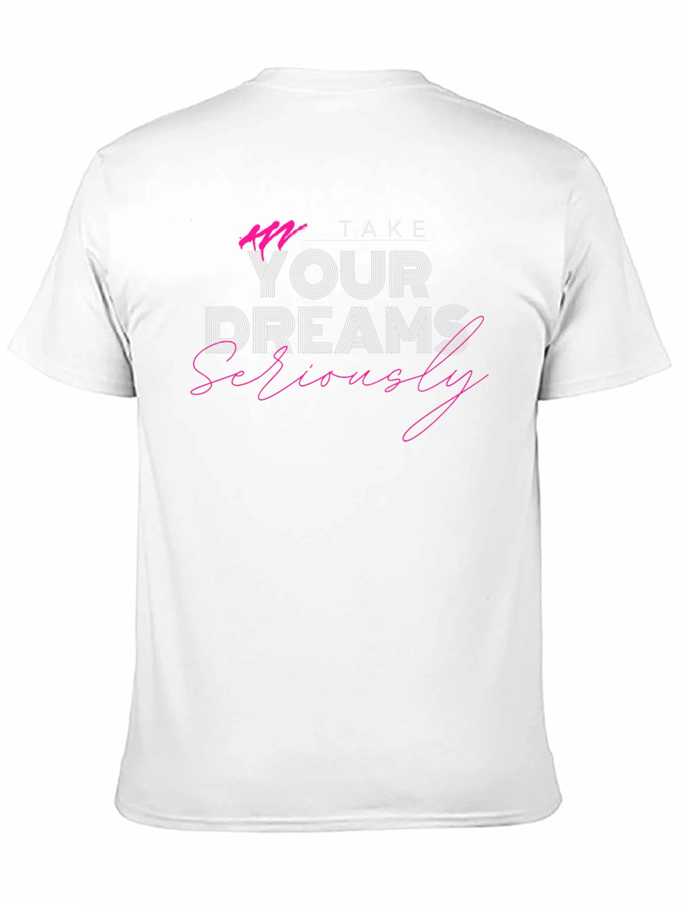 Dream Seriously Black Graphic Tee