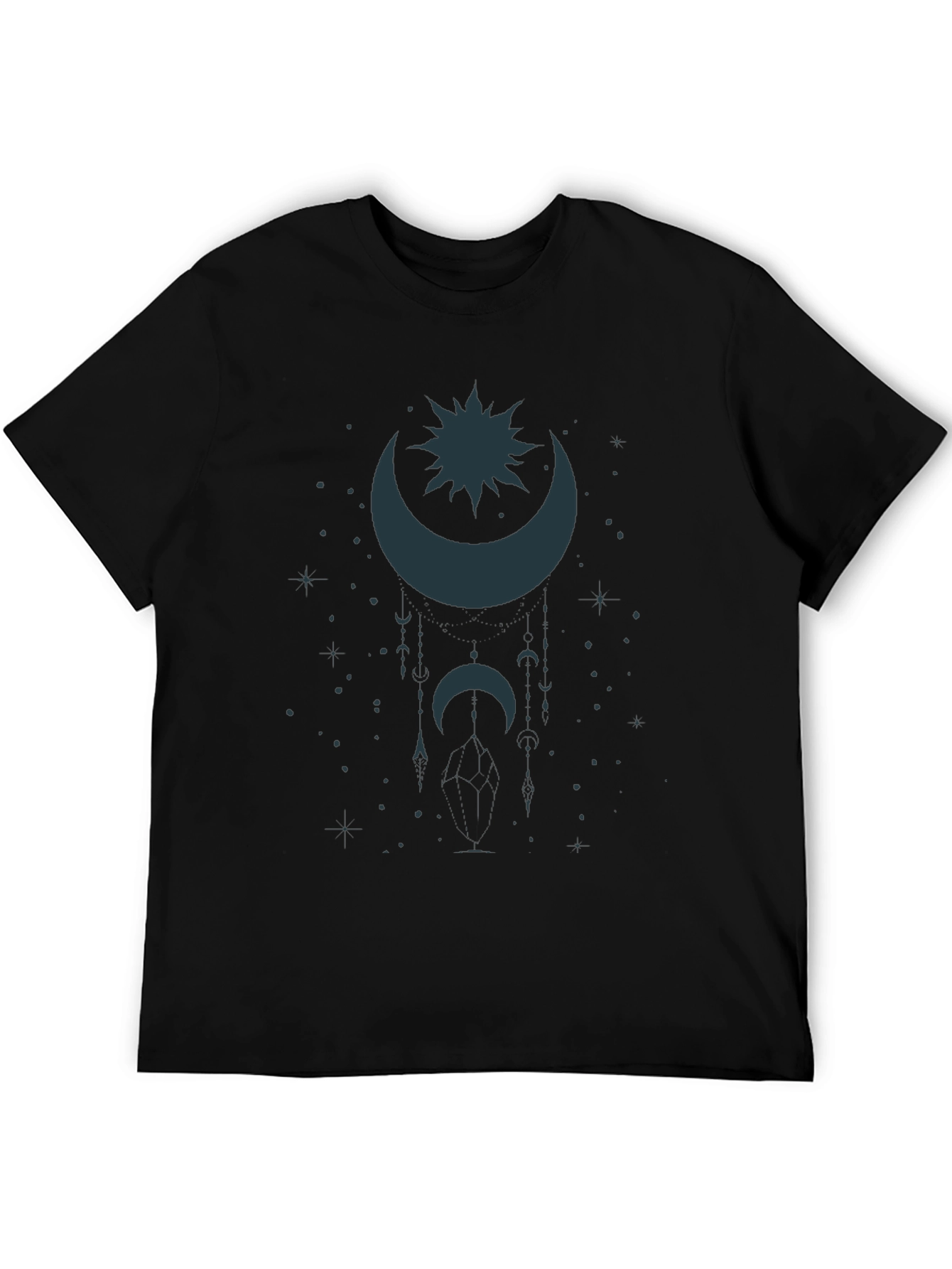 Celestial Moon & Star Graphic T-Shirt