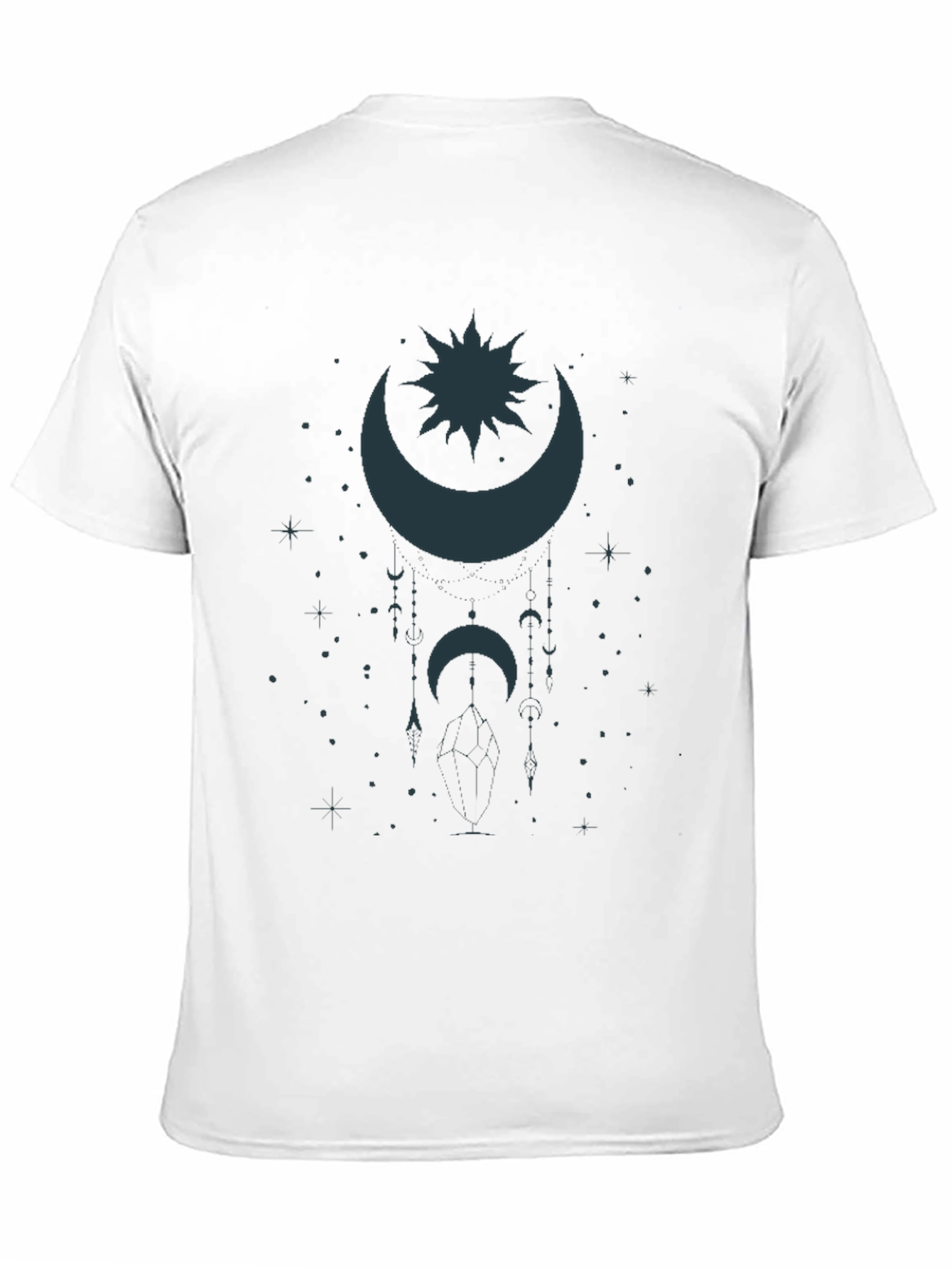 Celestial Moon & Star Graphic T-Shirt