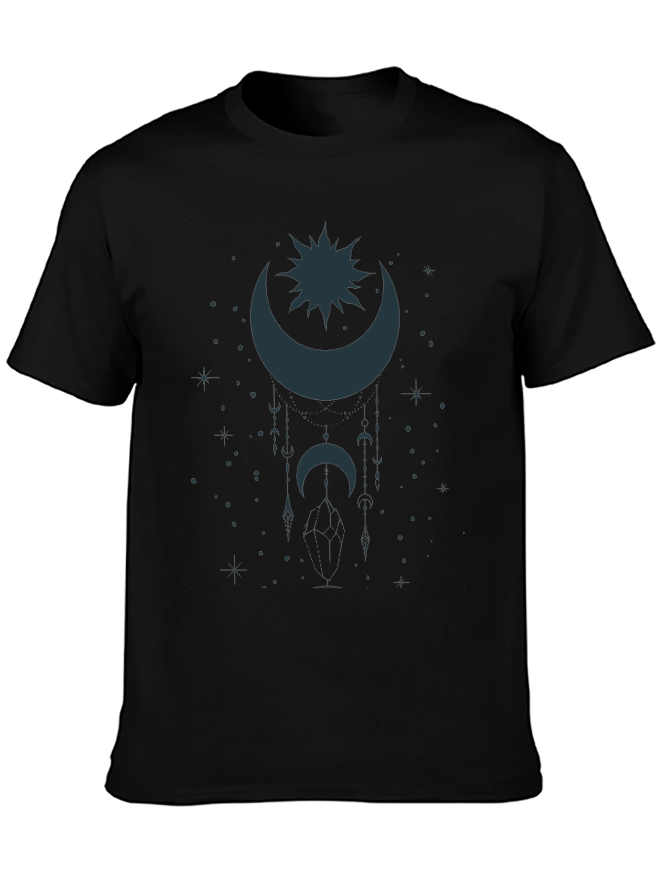 Celestial Moon & Star Graphic T-Shirt