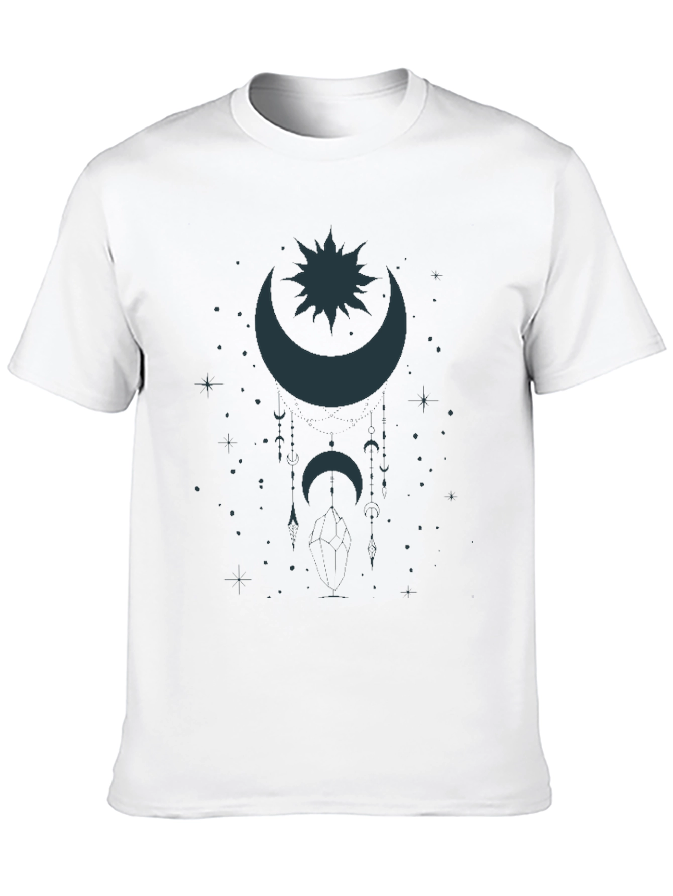 Celestial Moon & Star Graphic T-Shirt