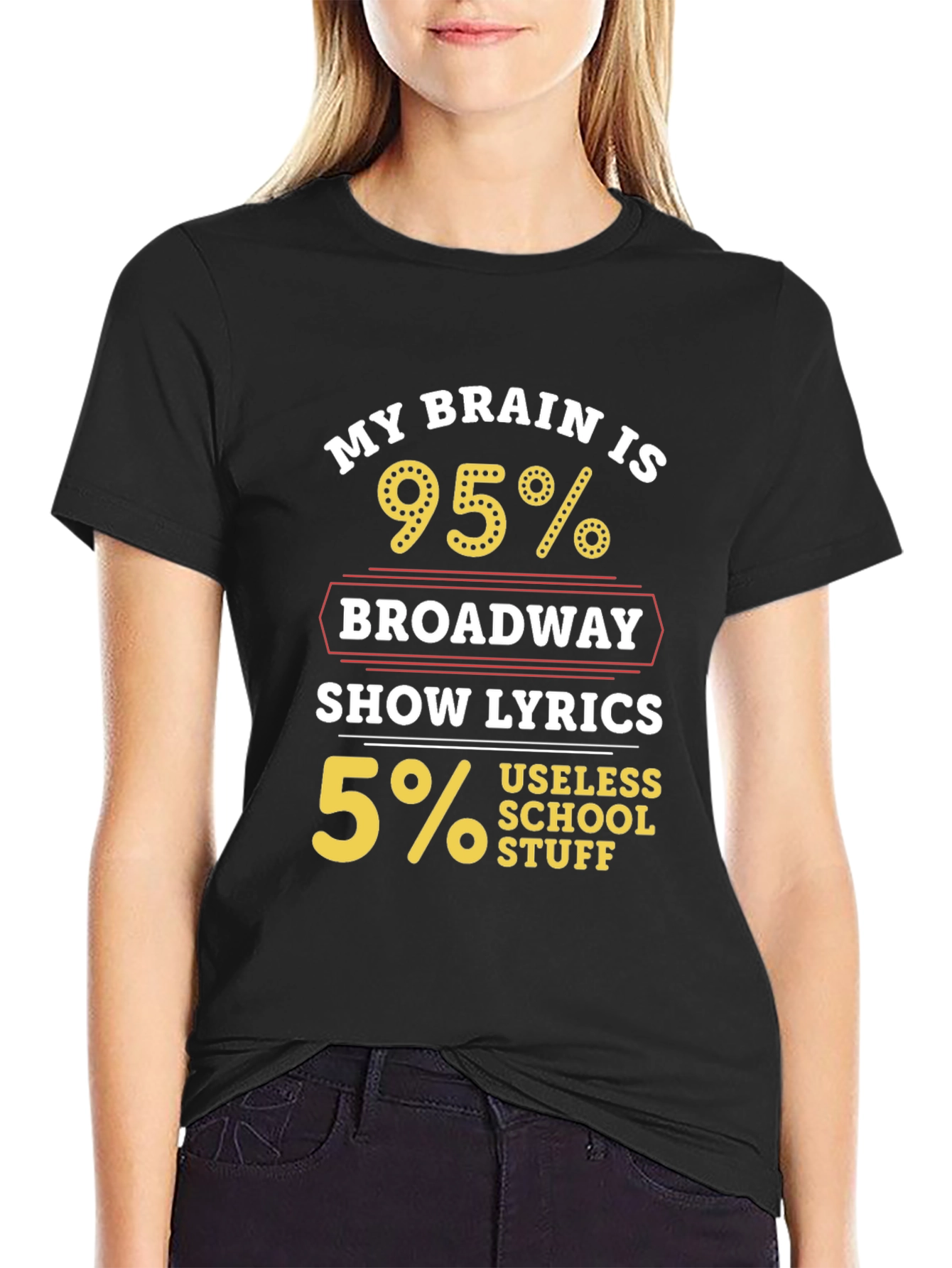 Broadway Lyrics T-Shirt - Humorous Musical Theater Tee