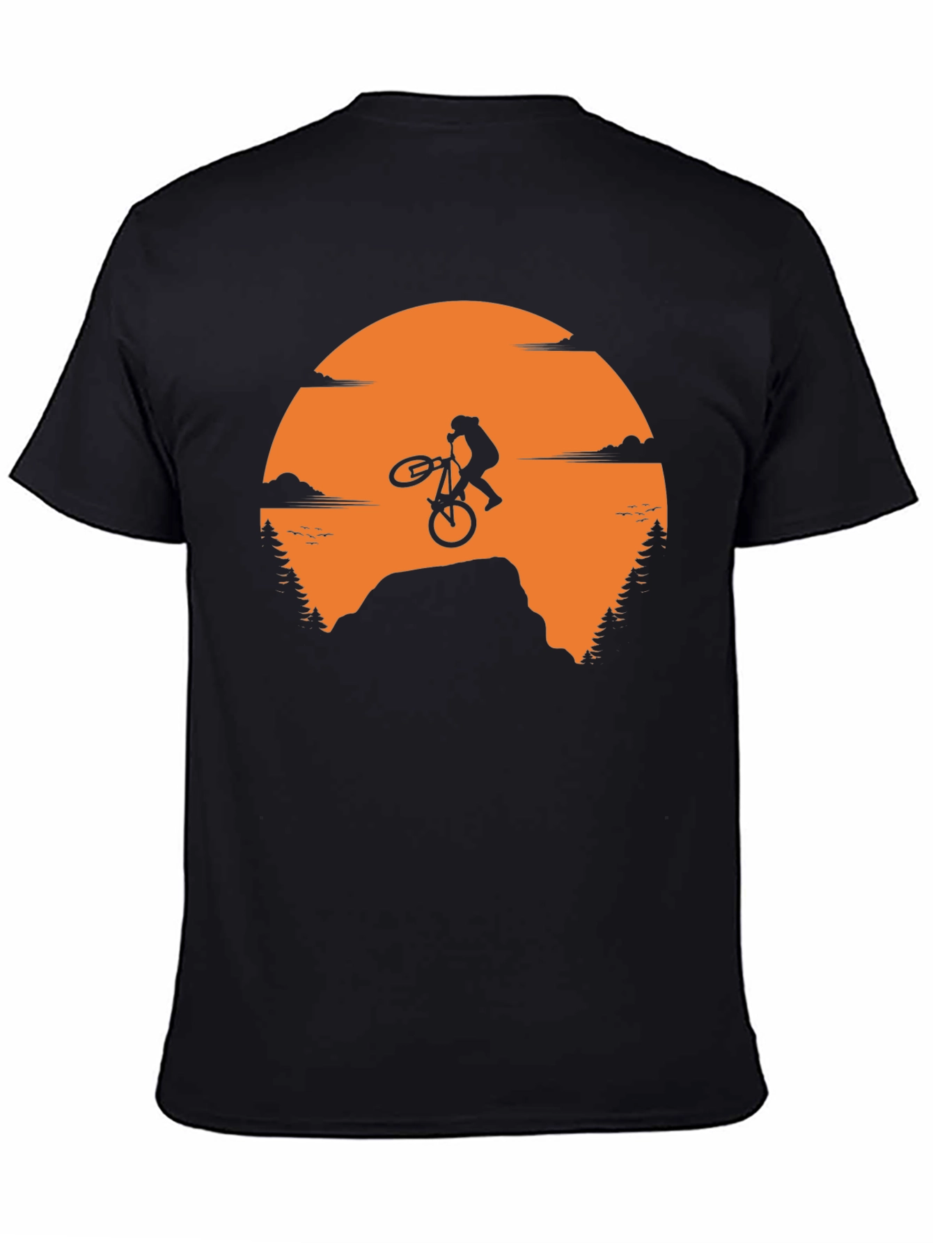 Mountain Bike Sunset Graphic Tee - Adventure Ready!