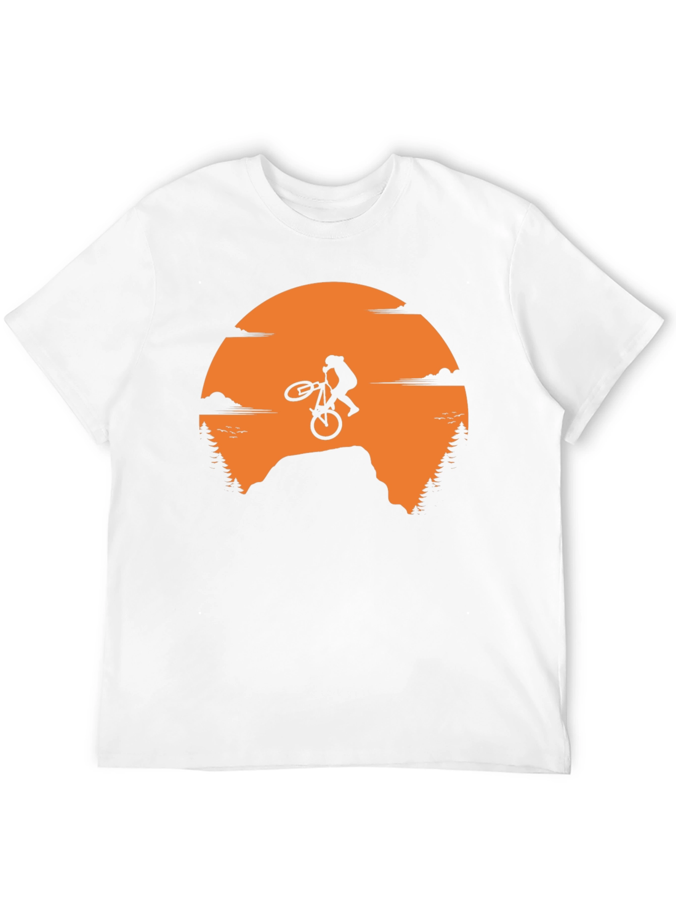 Mountain Bike Sunset Graphic Tee - Adventure Ready!