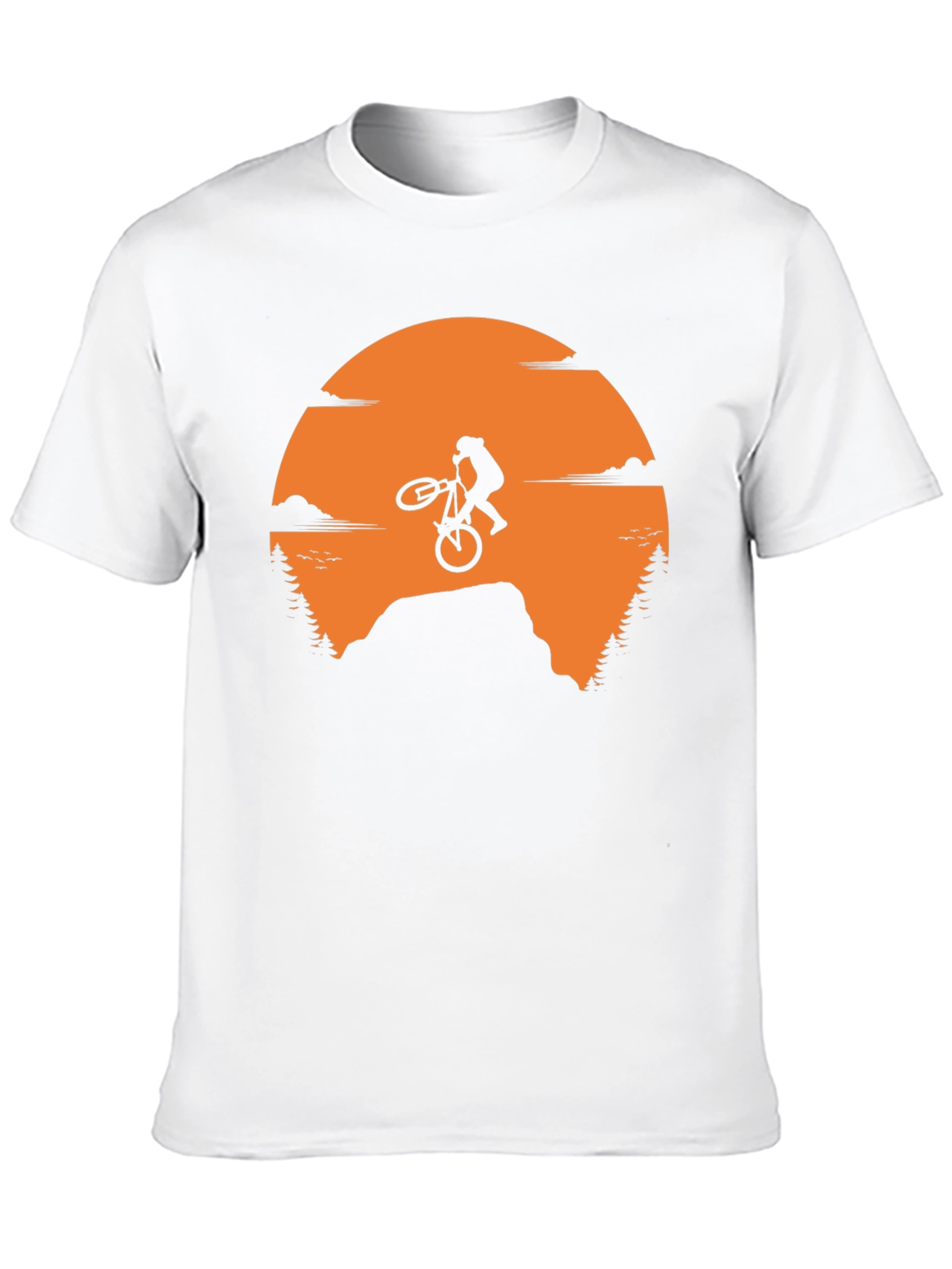 Mountain Bike Sunset Graphic Tee - Adventure Ready!