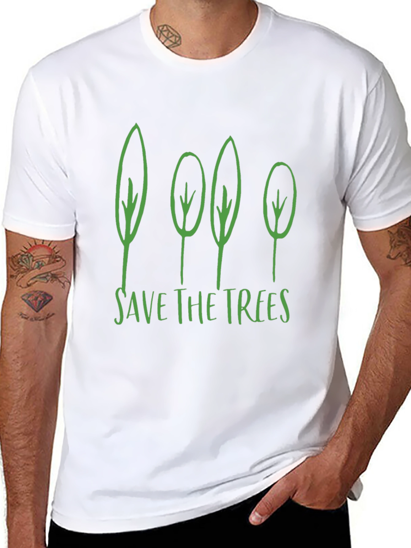 Save The Trees Graphic Tee - Eco-Friendly Shirt