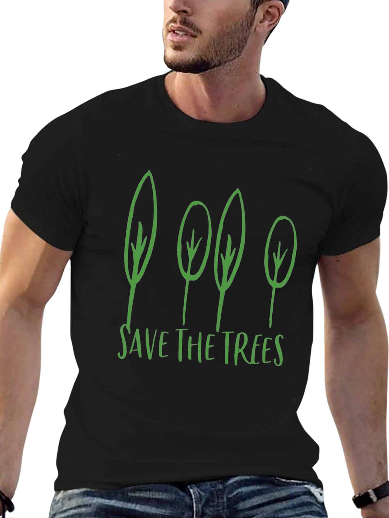 Save The Trees Graphic Tee - Eco-Friendly Shirt