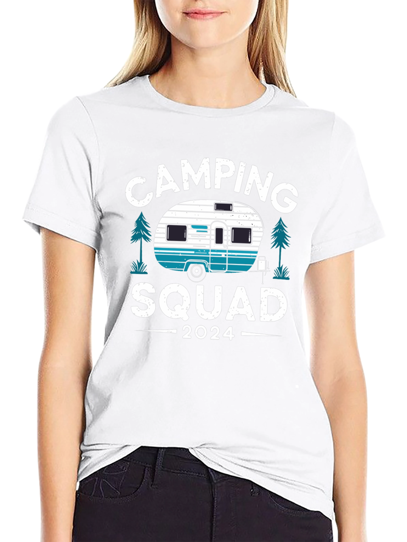 Camping Squad 2024 T-Shirt - Black