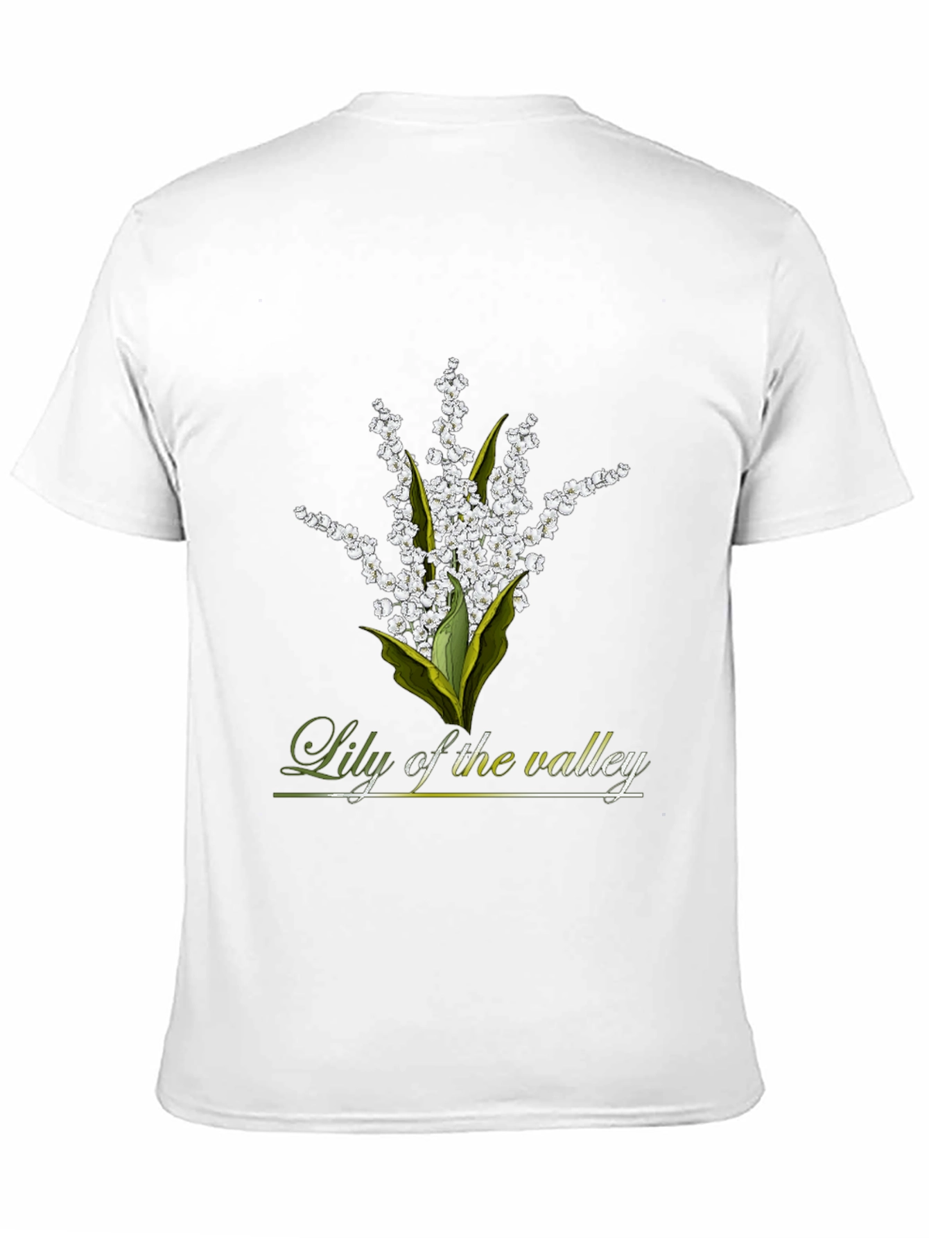 Lily of the Valley Graphic Black T-Shirt