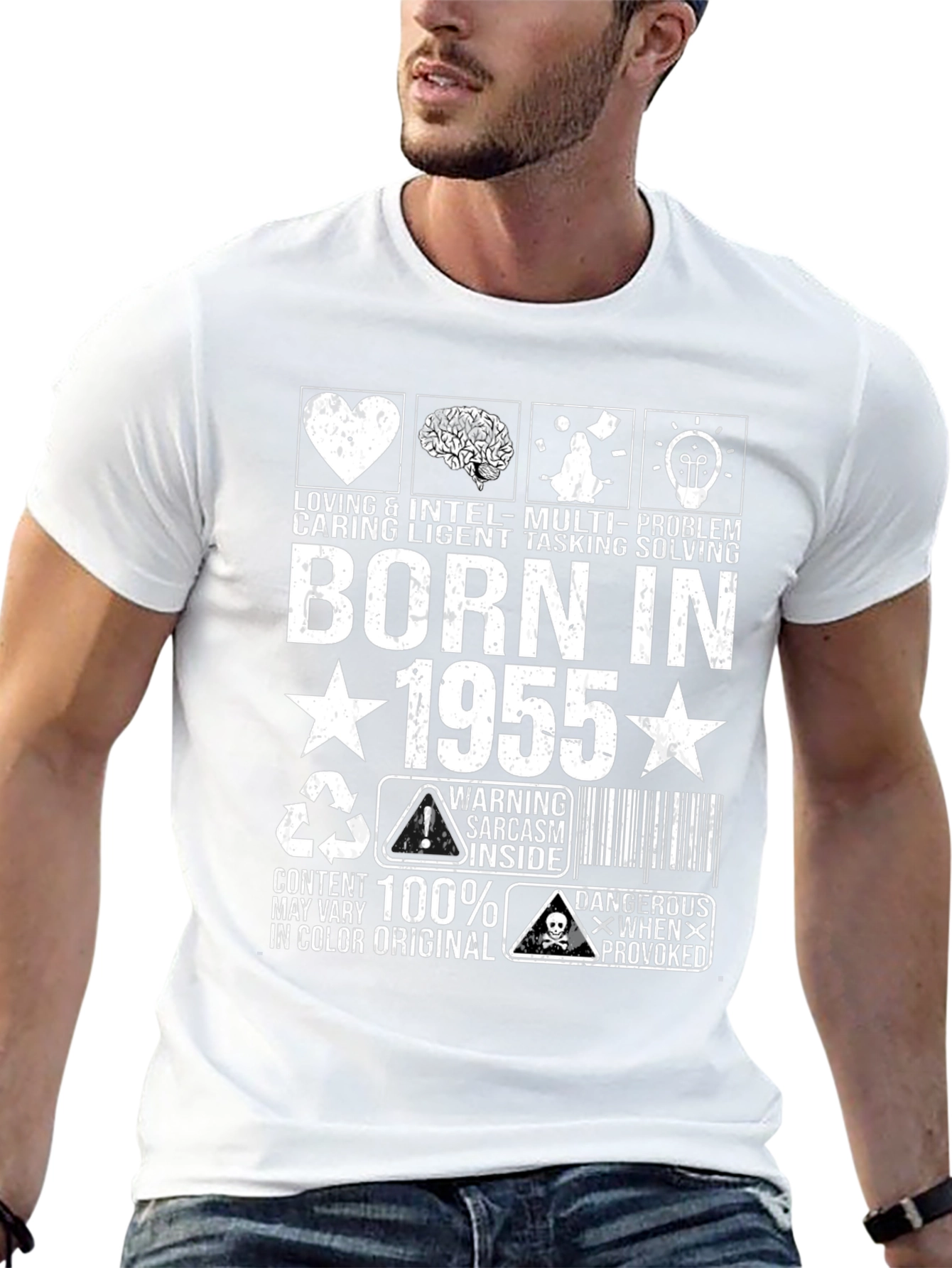 Born In 1955 Graphic Novelty T-Shirt