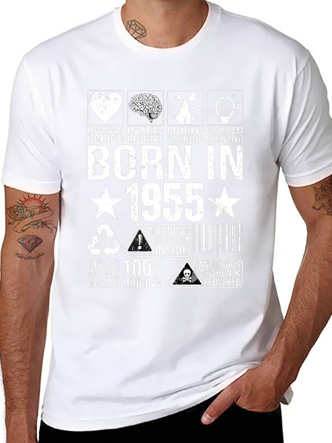Born In 1955 Graphic Novelty T-Shirt