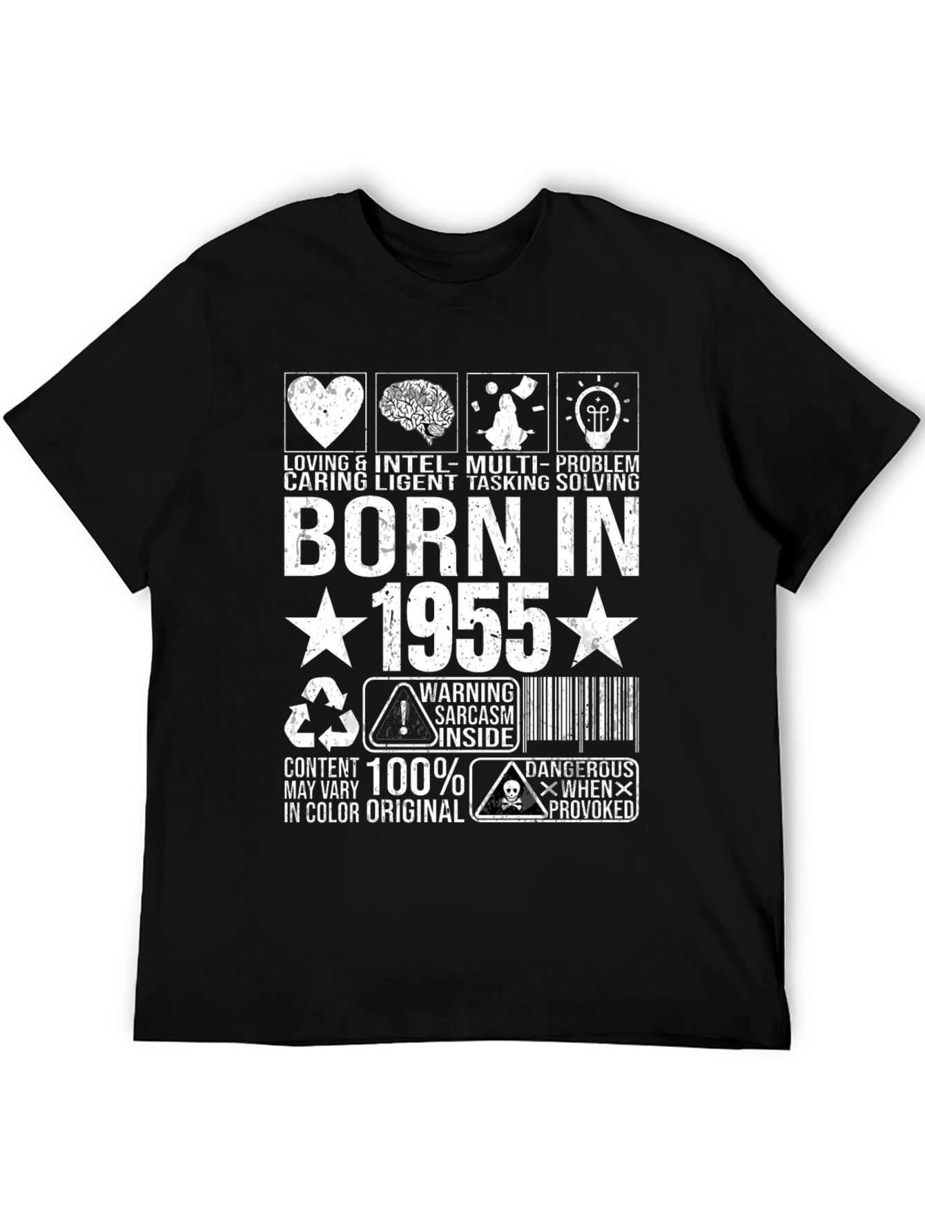 Born In 1955 Graphic Novelty T-Shirt