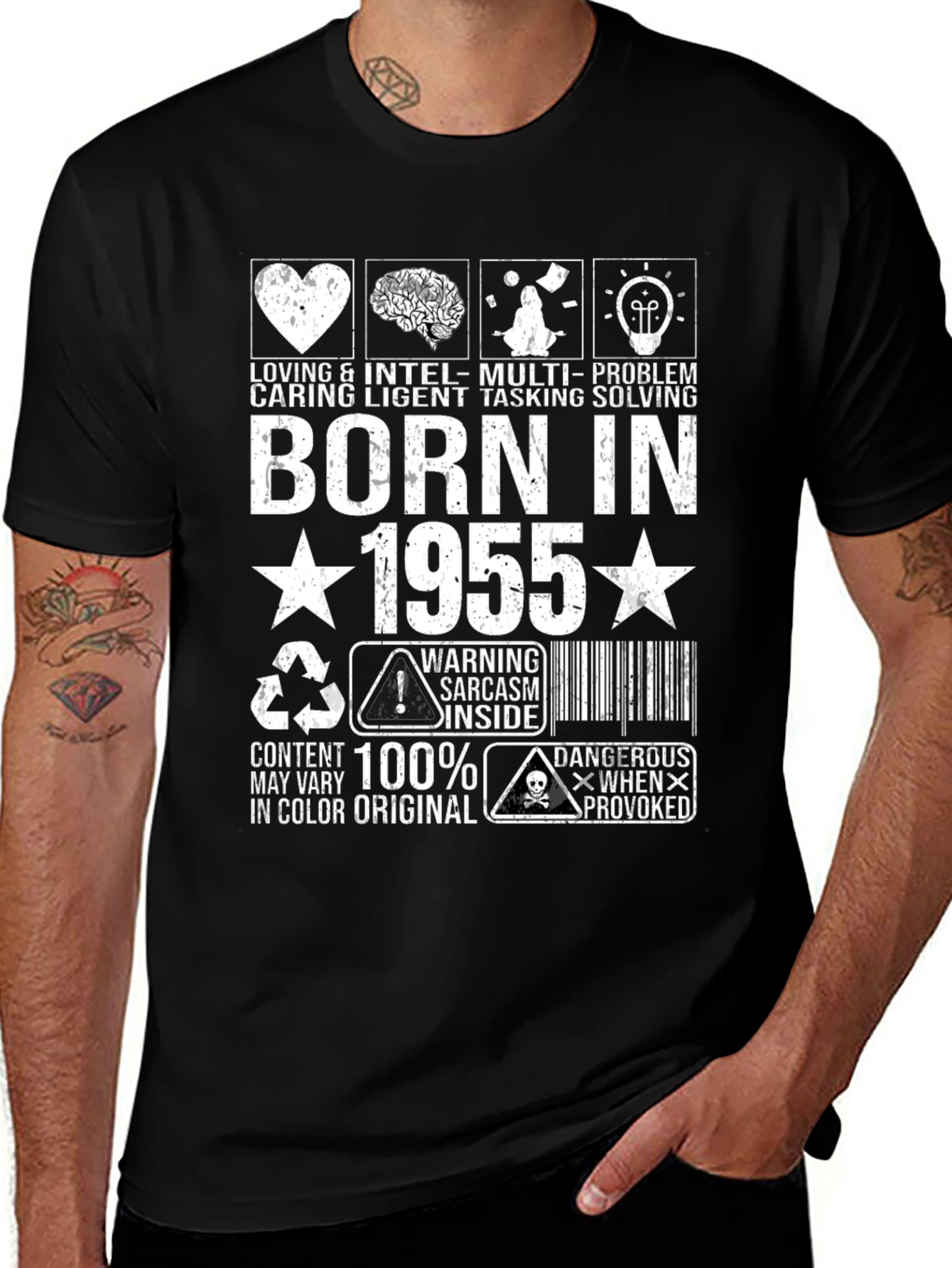 Born In 1955 Graphic Novelty T-Shirt