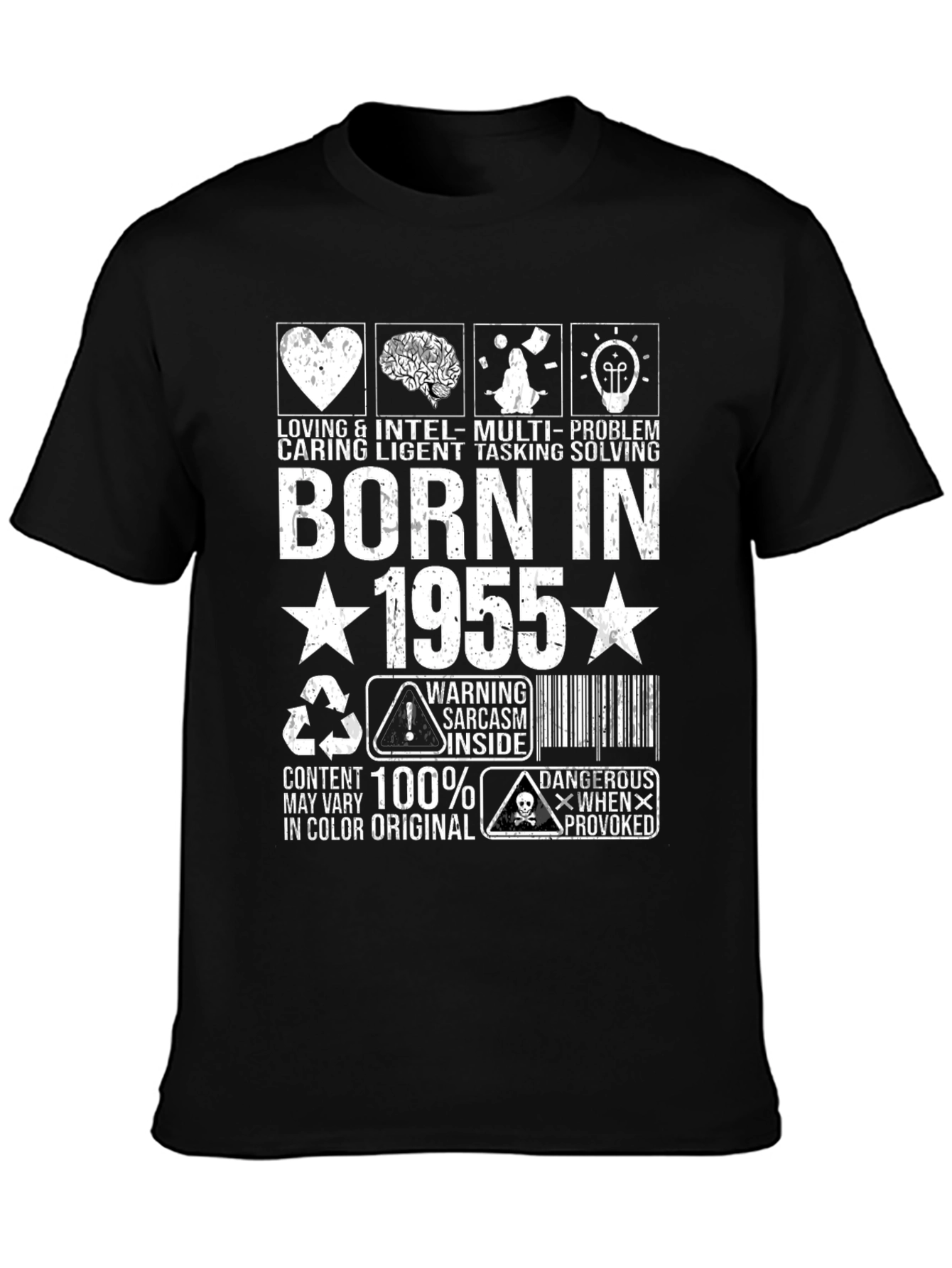 Born In 1955 Graphic Novelty T-Shirt