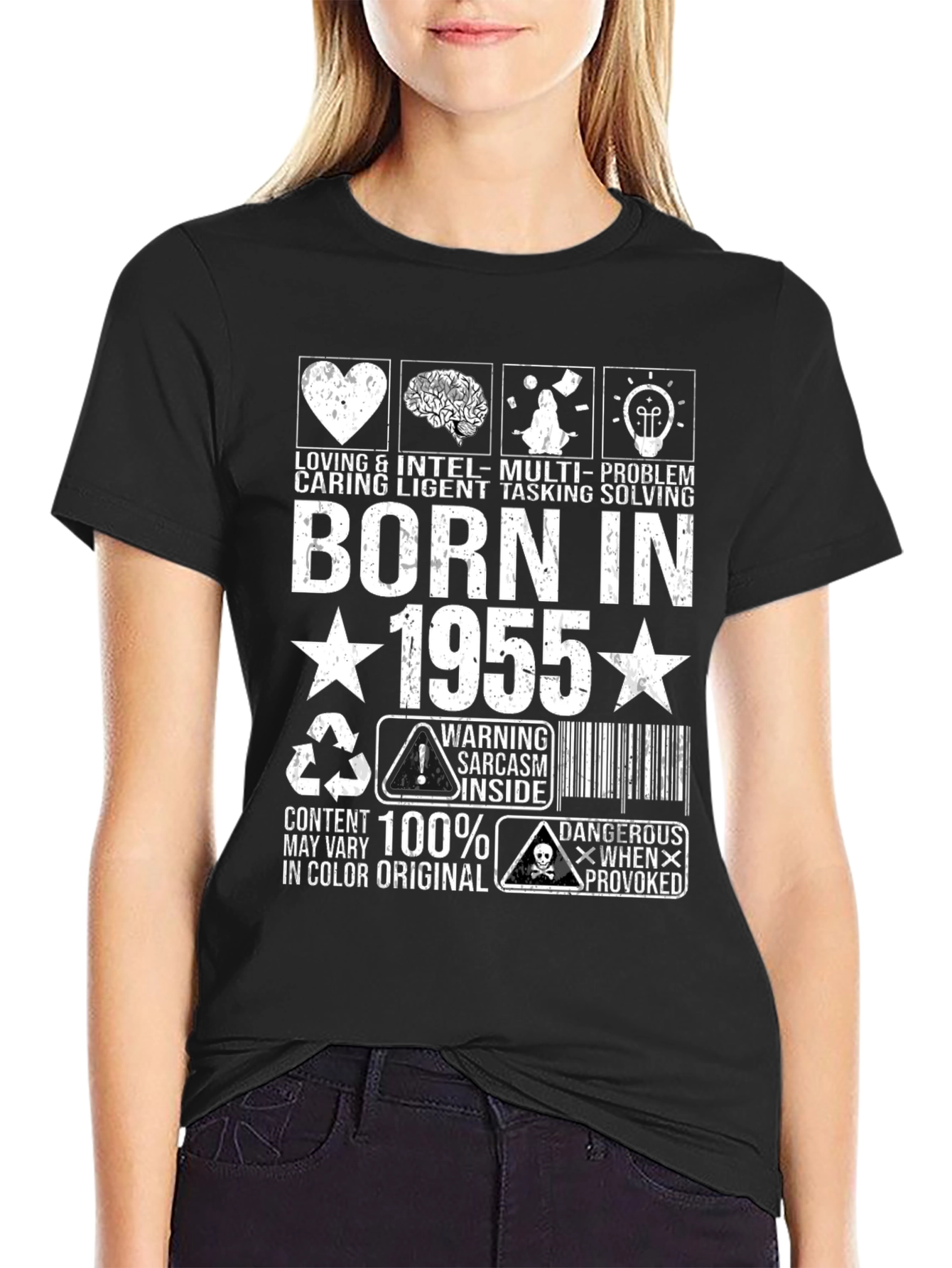 Born In 1955 Graphic Novelty T-Shirt