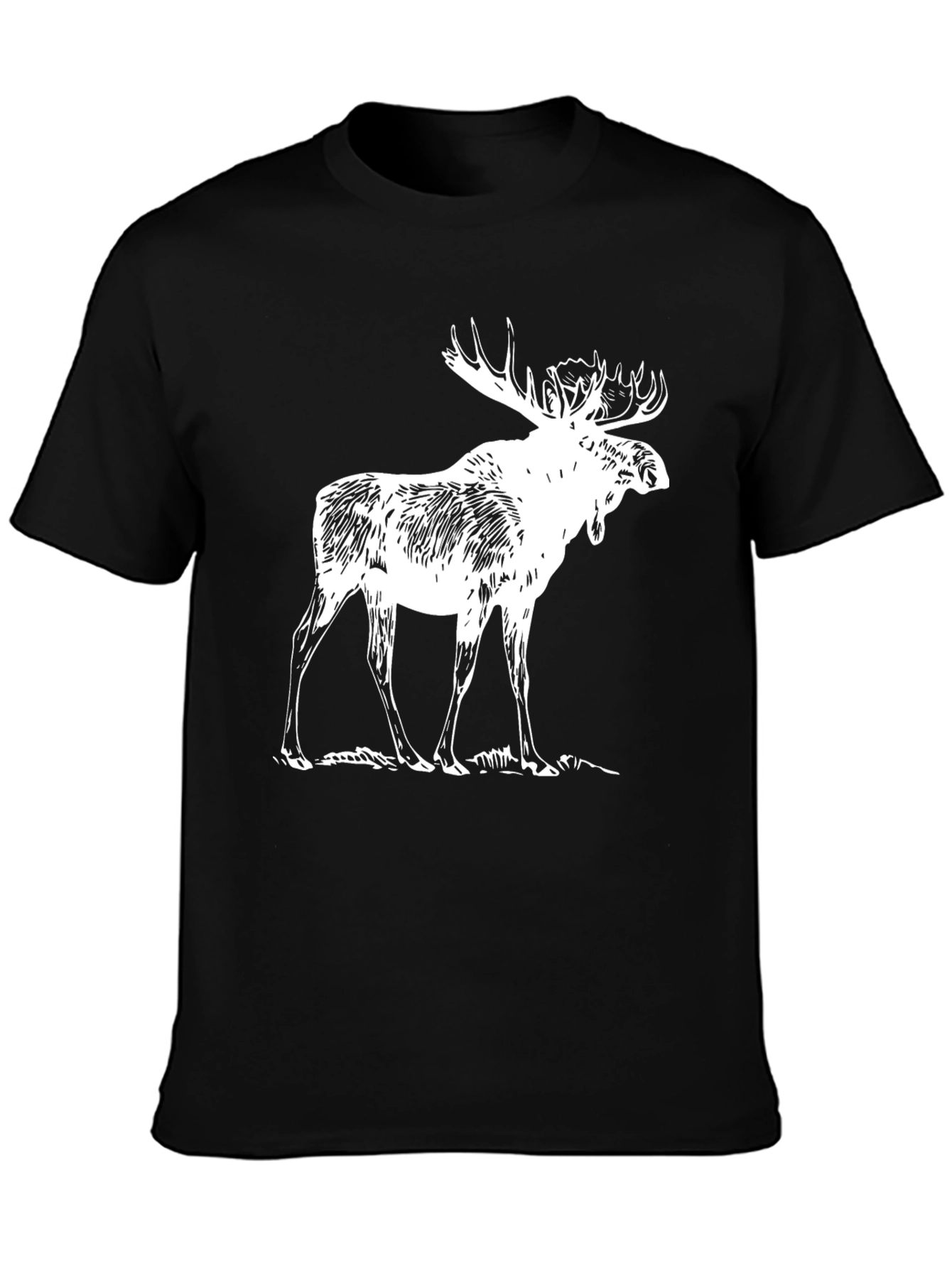 Moose Graphic Tee - Black