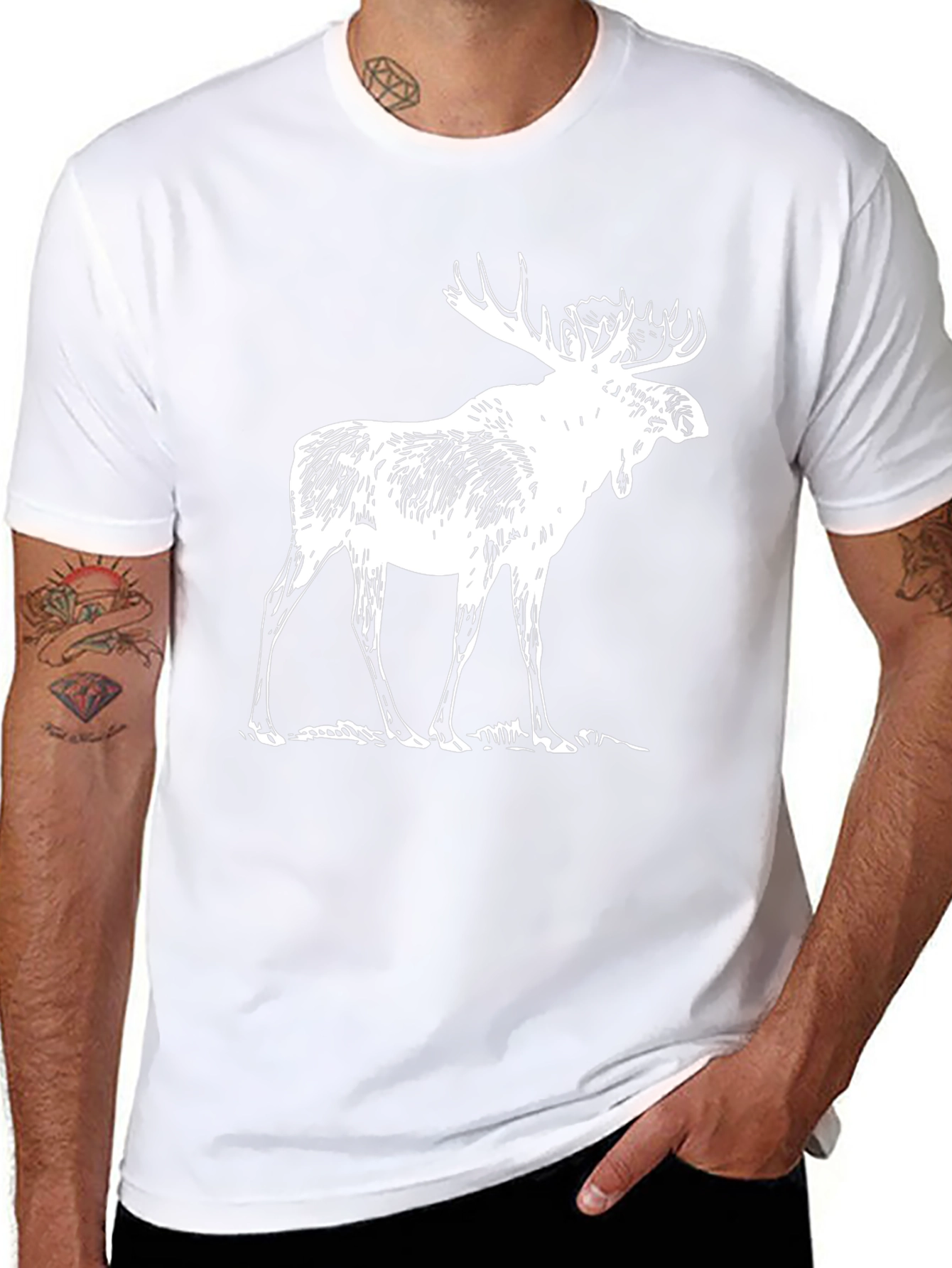 Moose Graphic Tee - Black