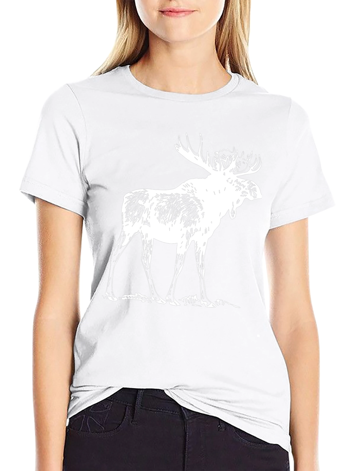 Moose Graphic Tee - Black