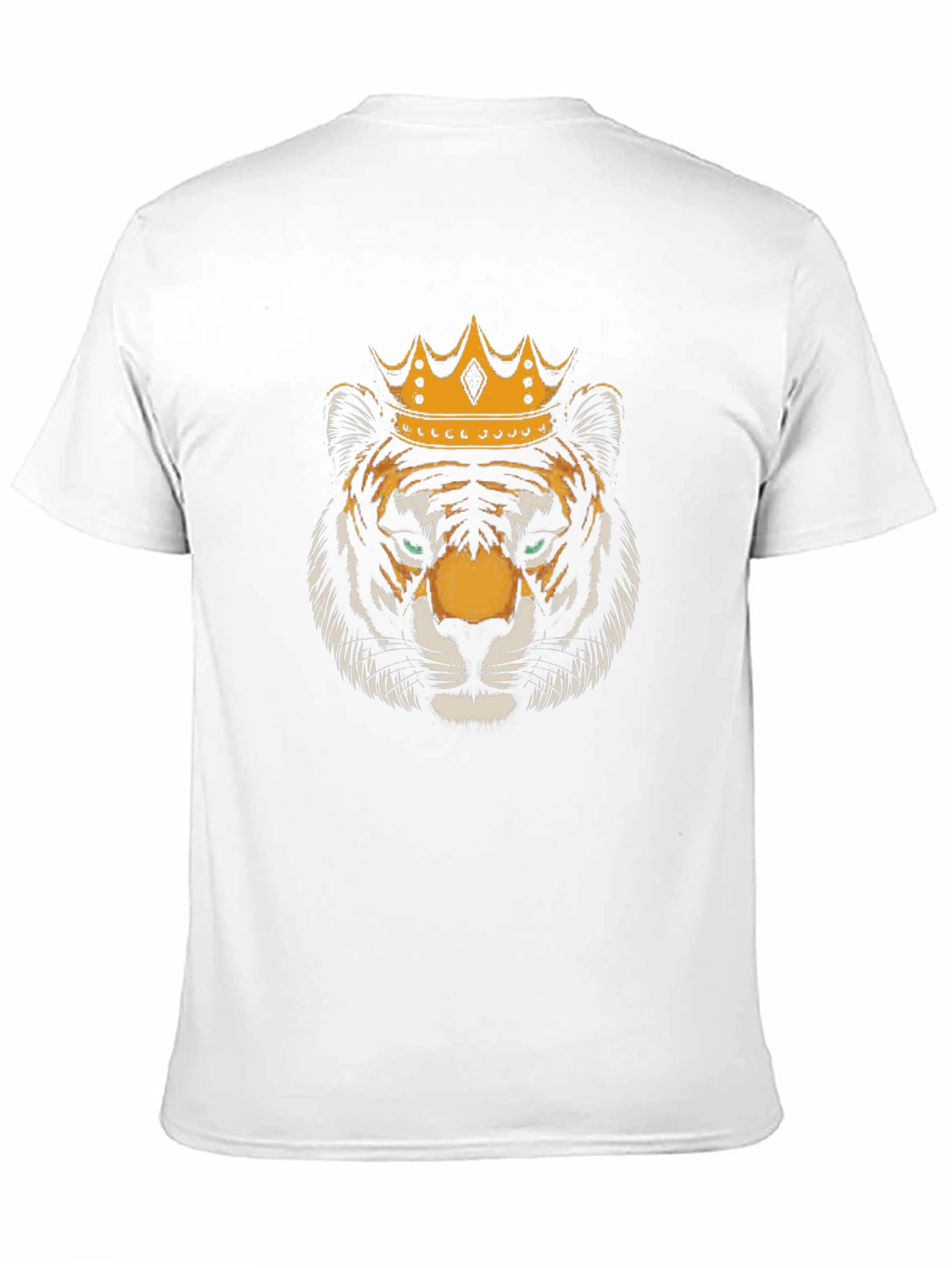 King Tiger Graphic Tee - Bold Black Cotton Shirt
