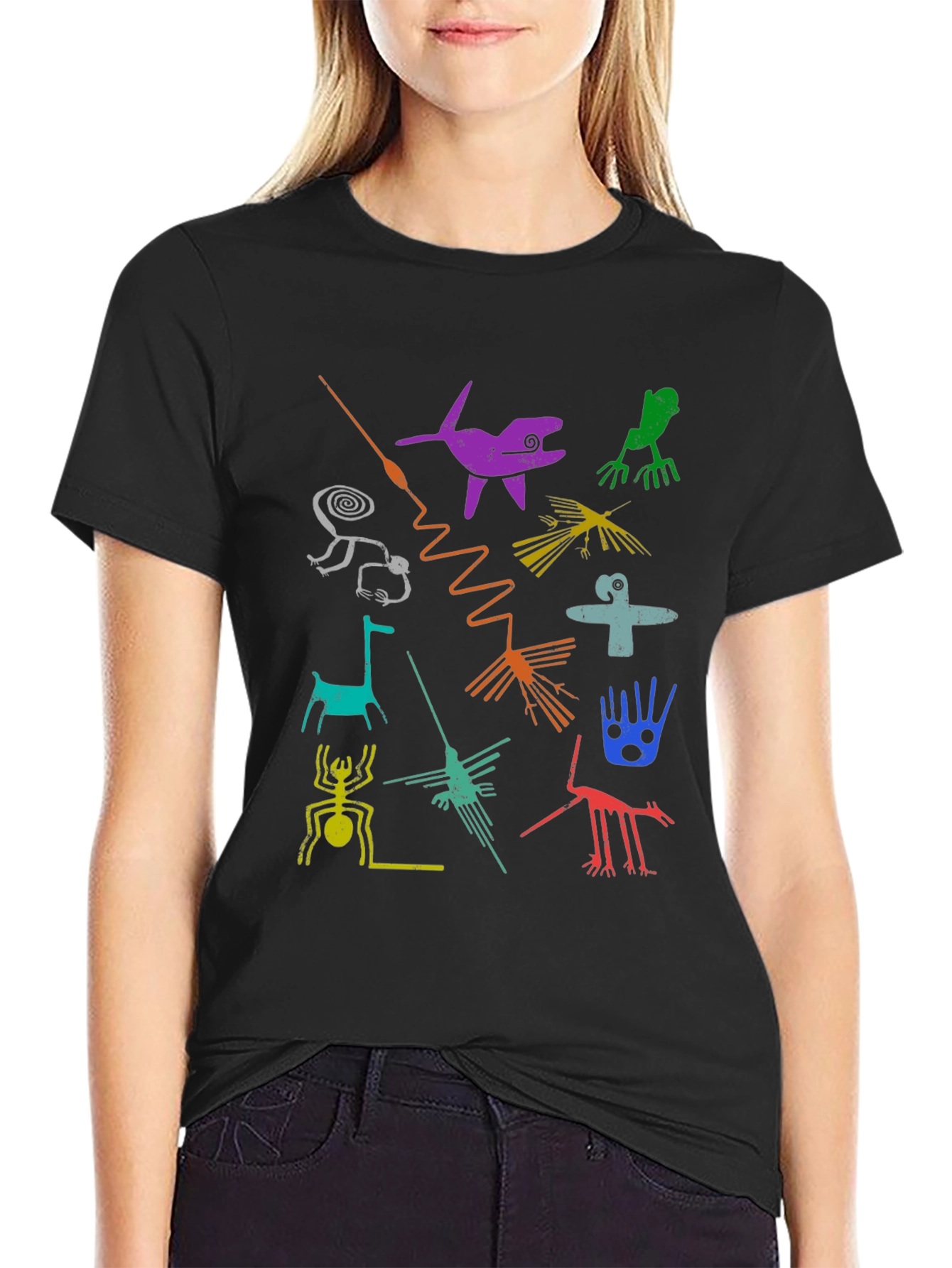 Nazca Lines Graphic Tee - Unique Design