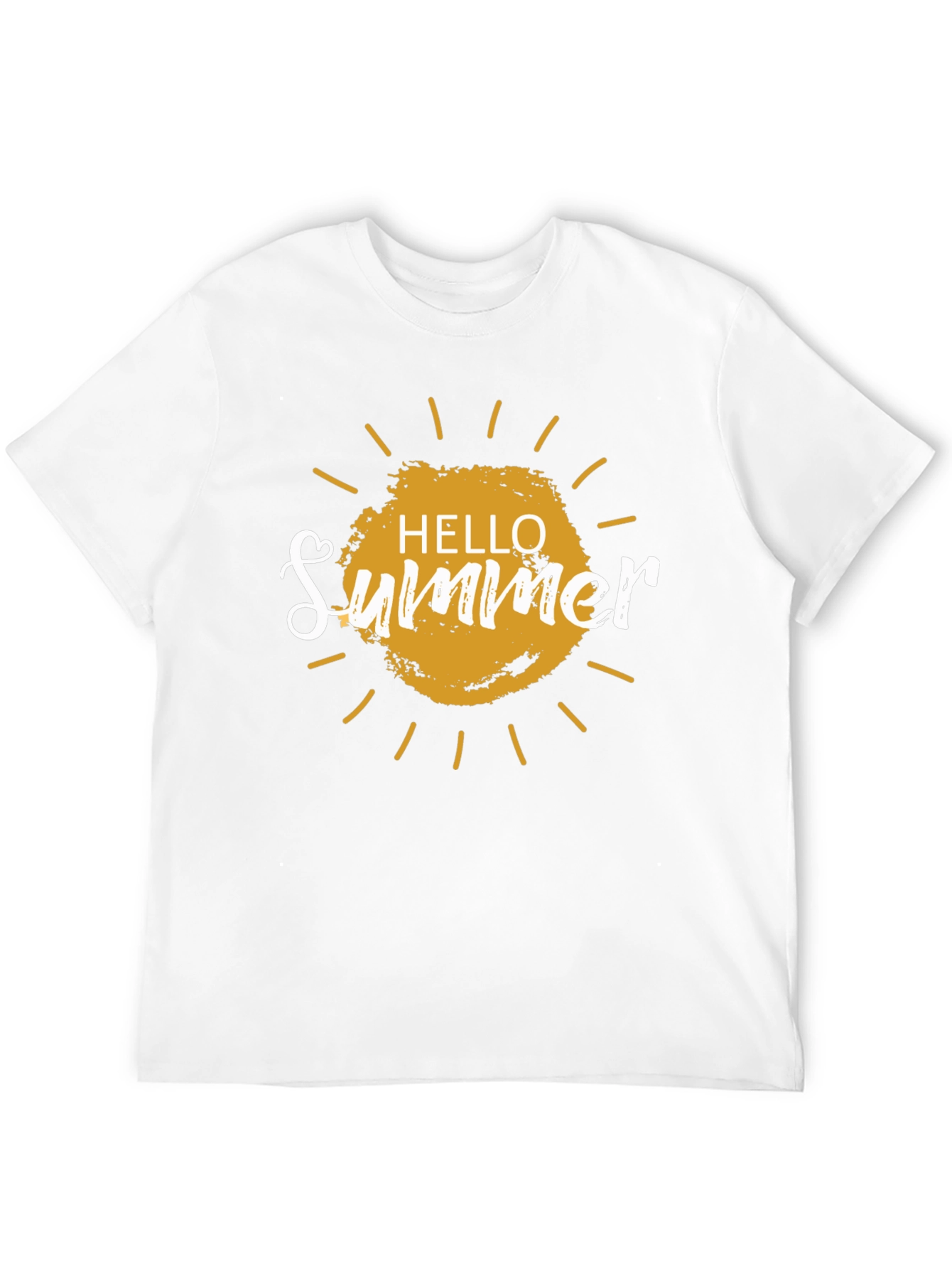 Hello Summer Graphic T-Shirt - Black