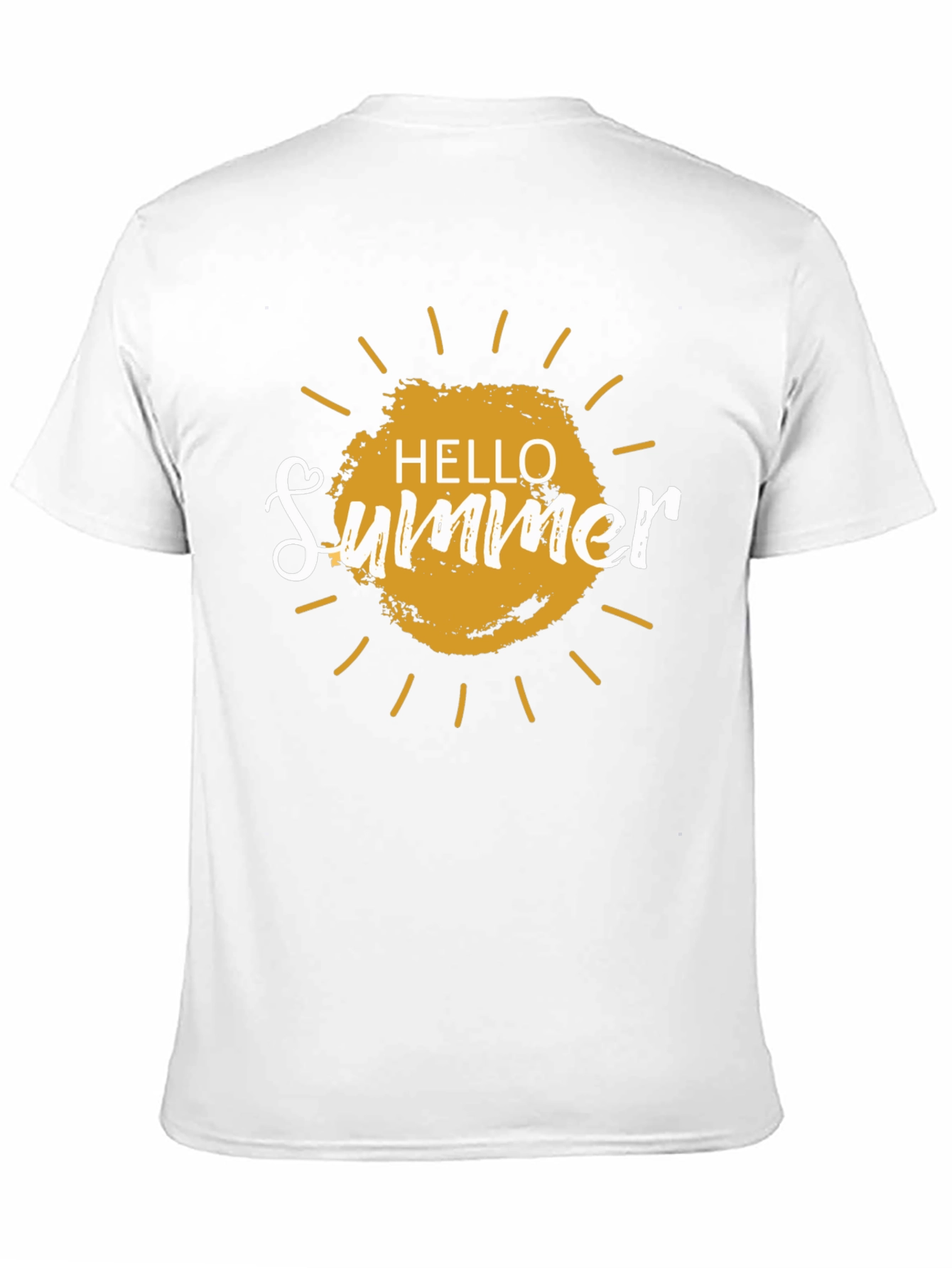 Hello Summer Graphic T-Shirt - Black