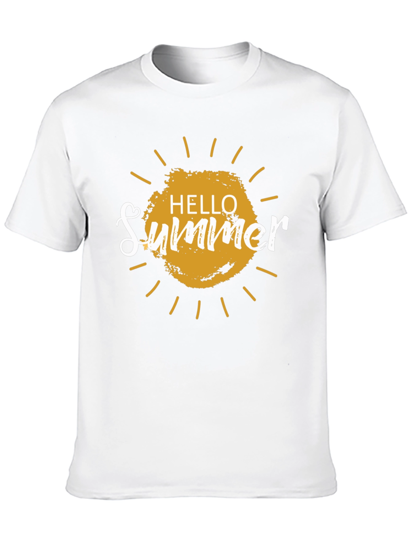 Hello Summer Graphic T-Shirt - Black