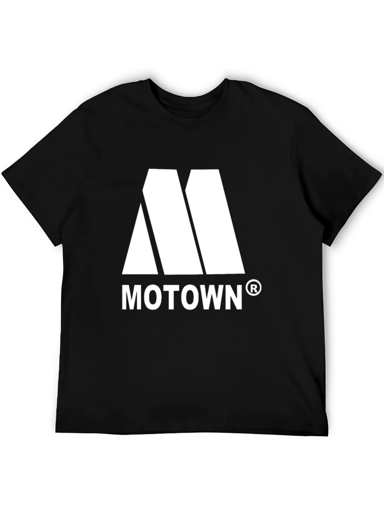 Motown Logo Black T-Shirt - Classic Music Tee