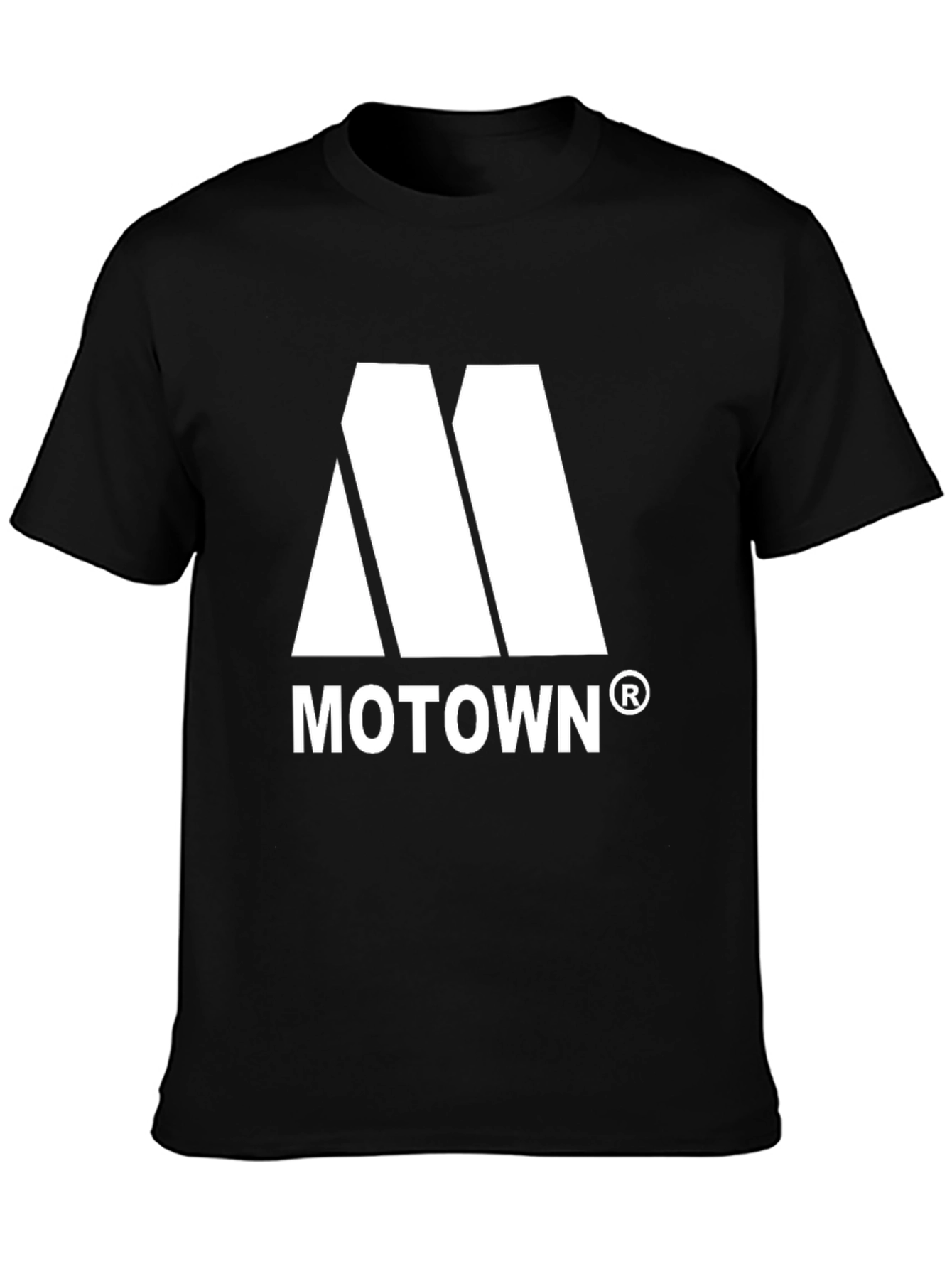 Motown Logo Black T-Shirt - Classic Music Tee