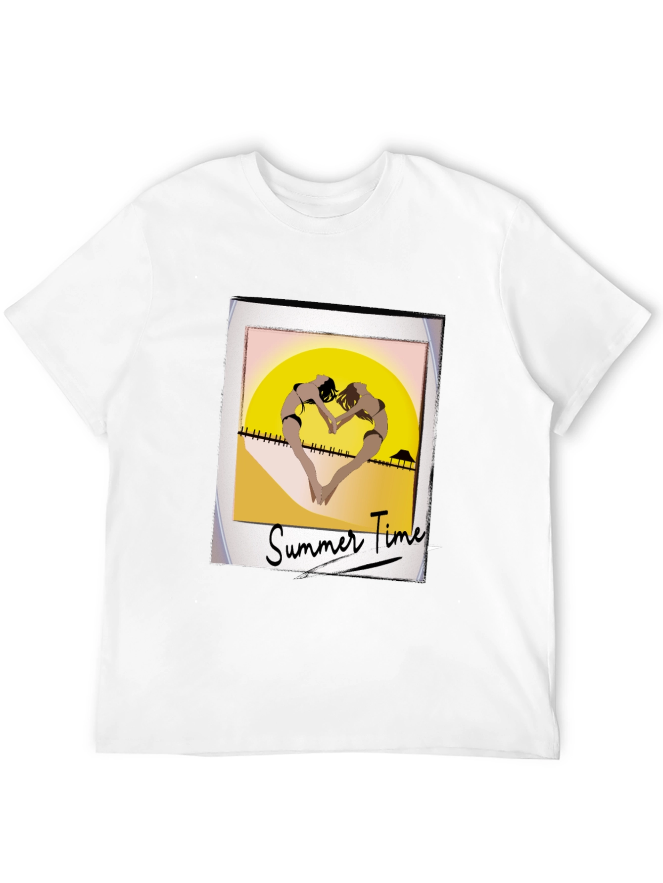 Summer Time Beach Graphic T-Shirt