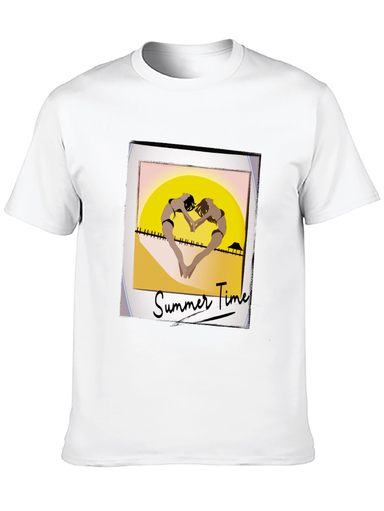 Summer Time Beach Graphic T-Shirt