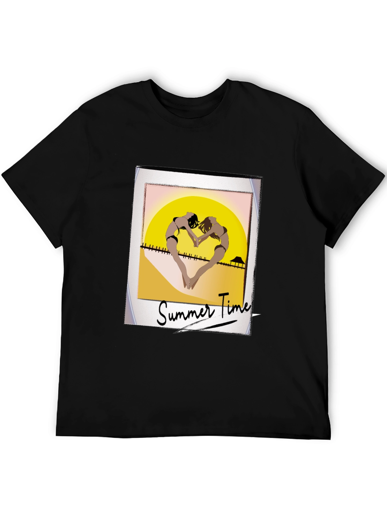 Summer Time Beach Graphic T-Shirt