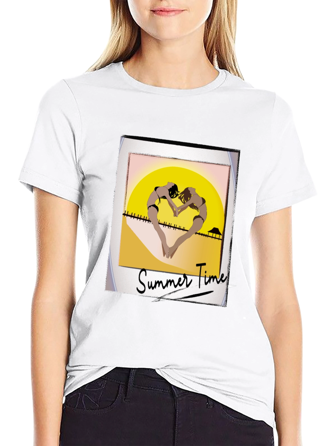 Summer Time Beach Graphic T-Shirt