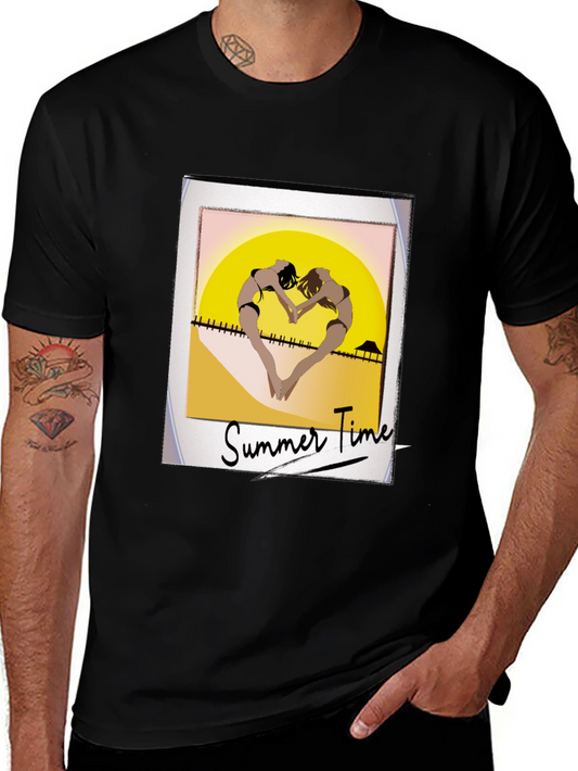 Summer Time Beach Graphic T-Shirt