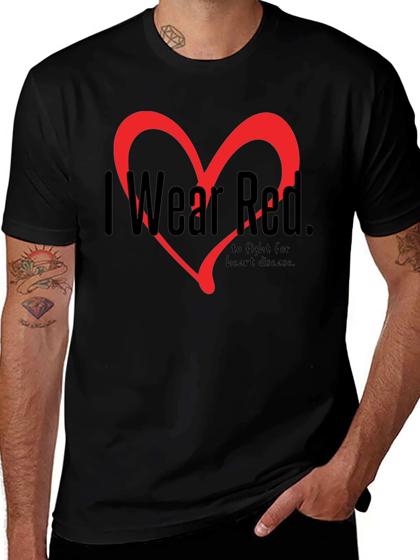 Red Heart Disease Awareness T-Shirt