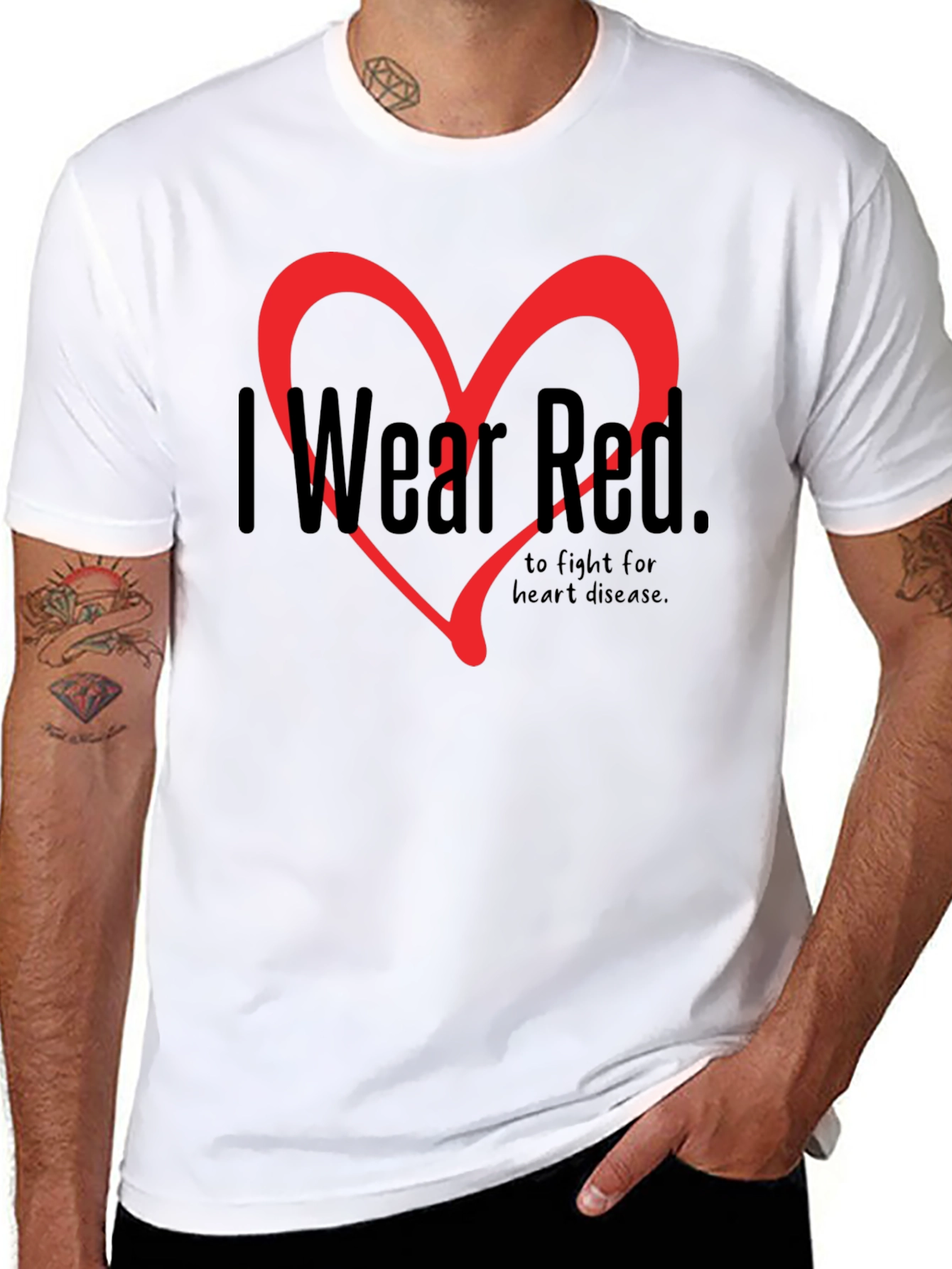 Red Heart Disease Awareness T-Shirt
