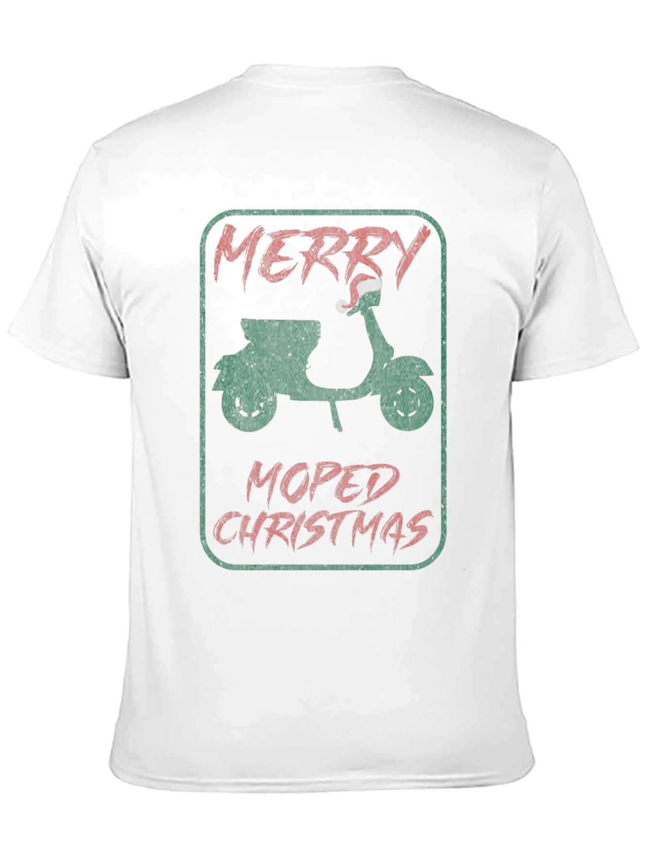 Merry Moped Christmas Graphic T-Shirt