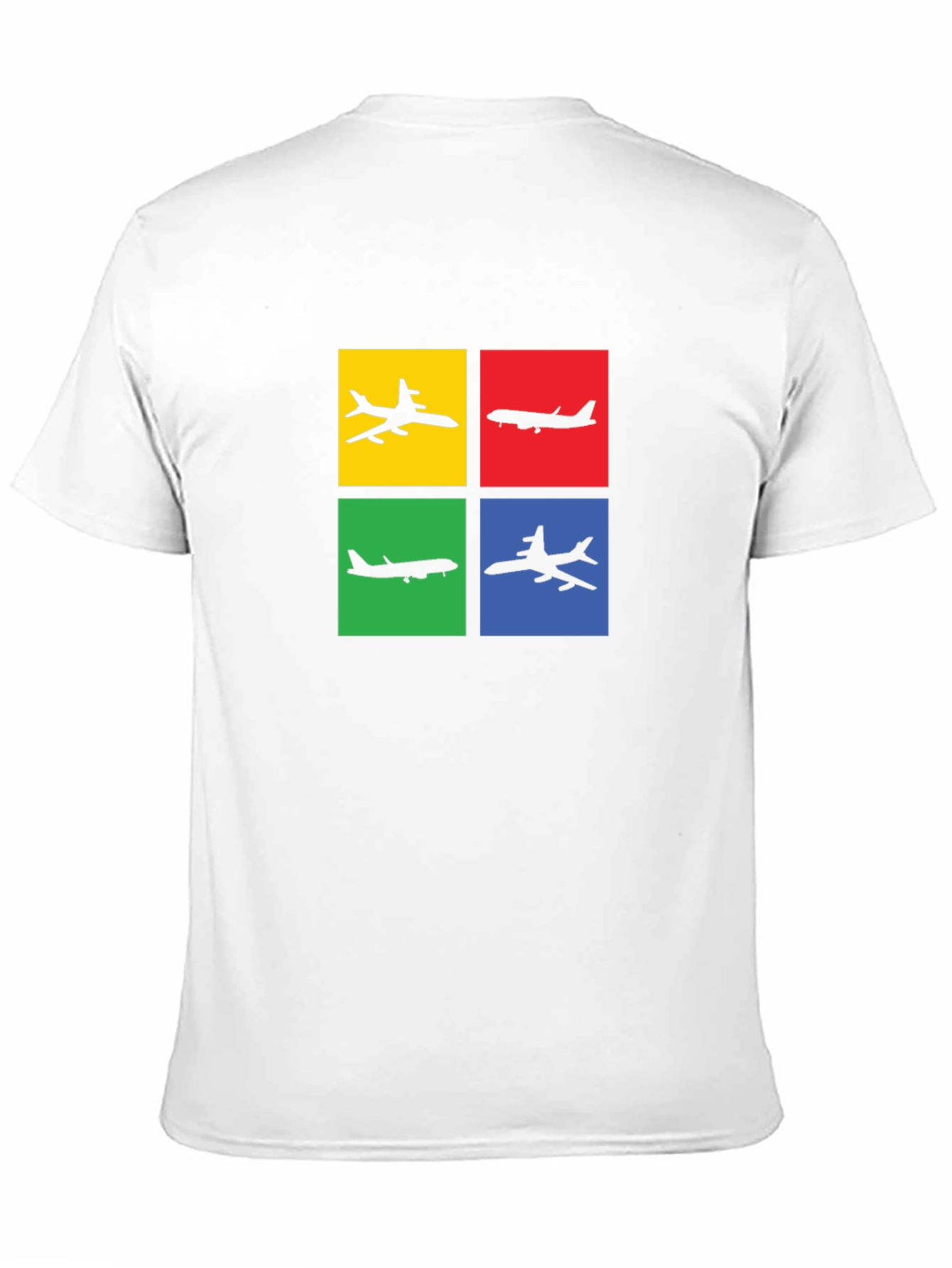 Airplane Silhouette Graphic Tee - Mens Black T-Shirt