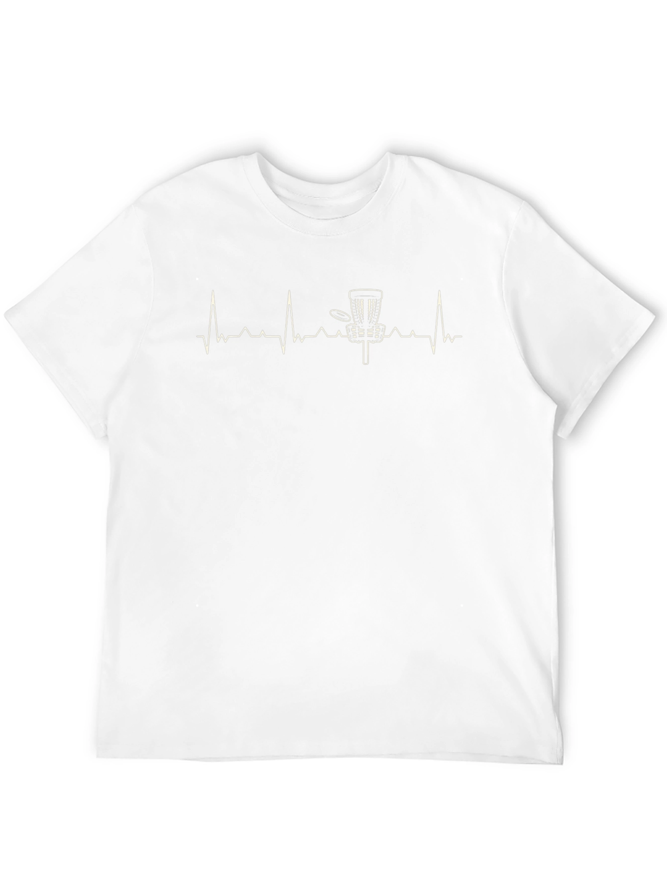 Disc Golf Heartbeat T-Shirt - Sporty Graphic Tee