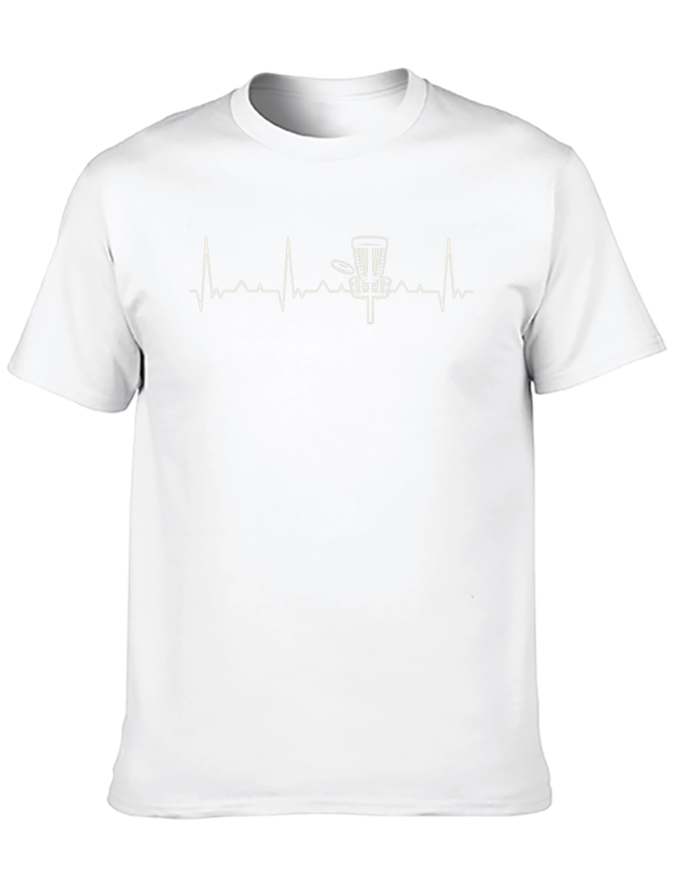 Disc Golf Heartbeat T-Shirt - Sporty Graphic Tee