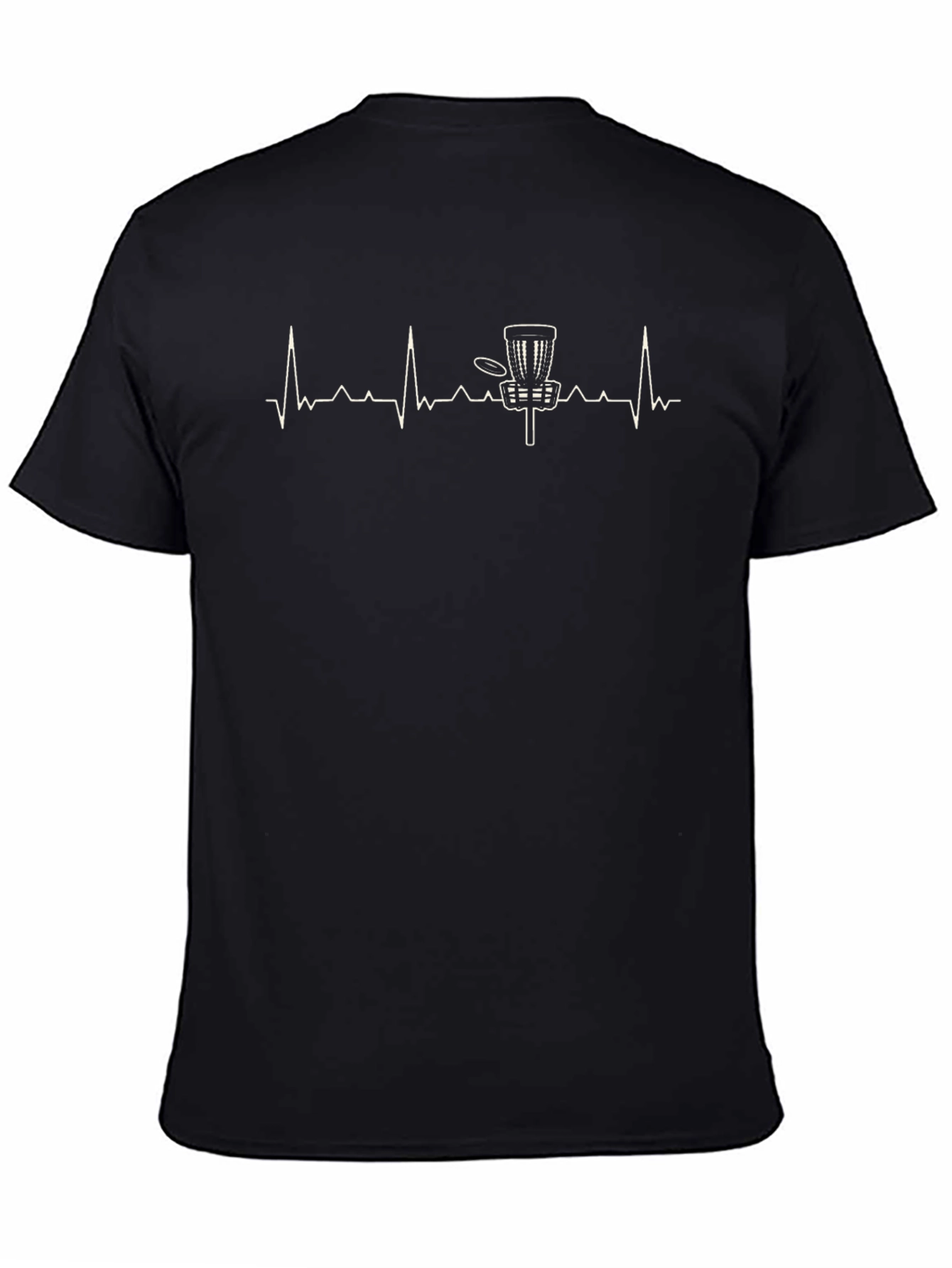 Disc Golf Heartbeat T-Shirt - Sporty Graphic Tee